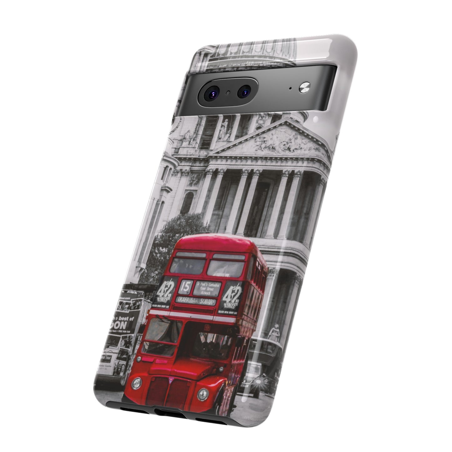 London Bus Wallpaper Phone Case | iPhone 15 Plus/ Pro, 14, 13, 12| Google Pixel 7, Pro, 5| Samsung Galaxy S23 All Major Phone Models