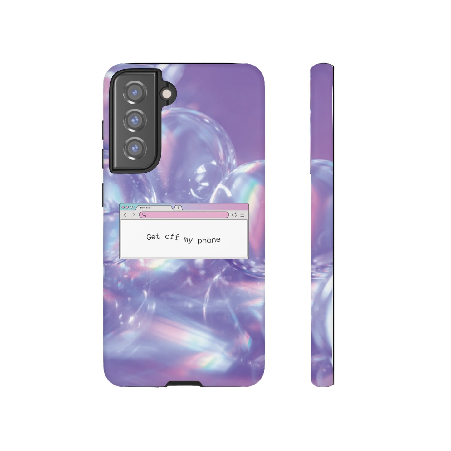 Get Off My Phone Wallpaper Phone Case | iPhone 15 Plus/ Pro, 14, 13, 12| Google Pixel 7, Pro, 5| Samsung Galaxy S23 All Major Phone Models