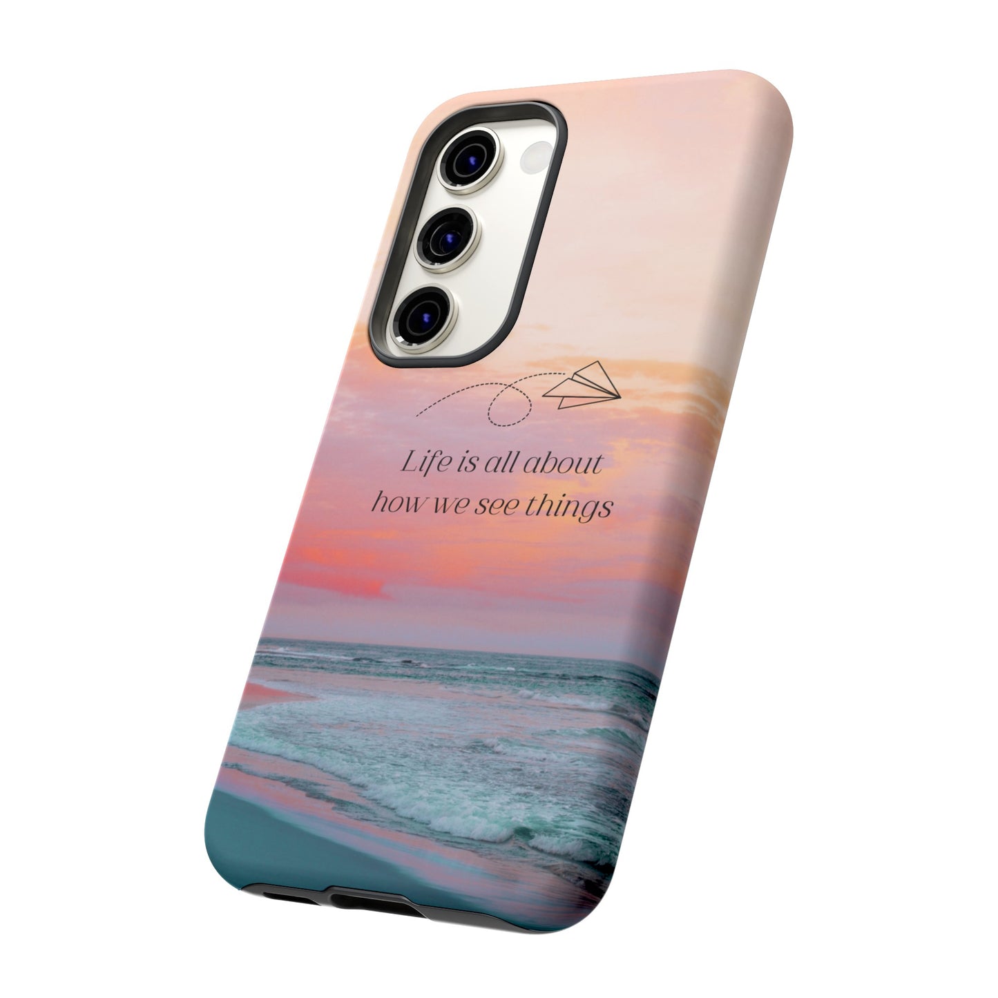 Thoughts at Sunset Phone Case | iPhone 15 Plus/ Pro, 14, 13, 12| Google Pixel 7, Pro, 5| Samsung Galaxy S23 All Major Phone Models