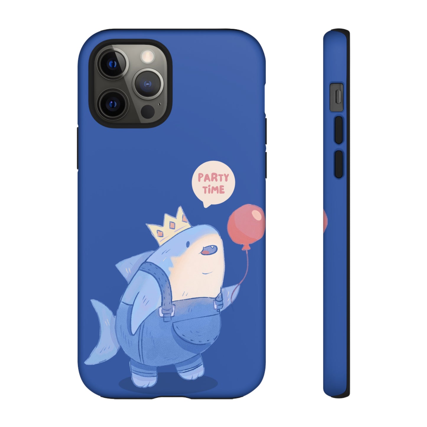 Shark Party Time Phone Case | iPhone 15 Plus/ Pro, 14, 13, 12| Google Pixel 7, Pro, 5| Samsung Galaxy S23 All Major Phone Models