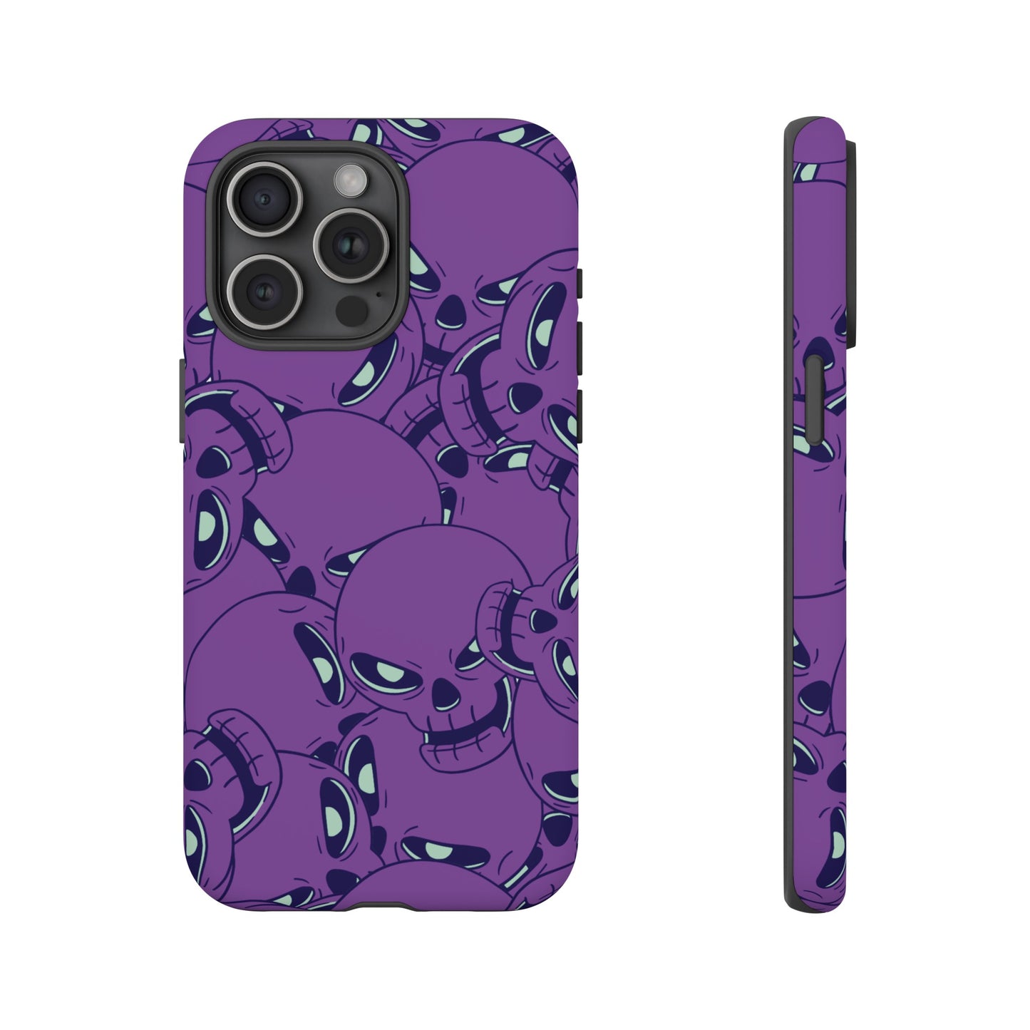 Glowing Skulls Wallpaper Phone Case | iPhone 15 Plus/ Pro, 14, 13, 12| Google Pixel 7, Pro, 5| Samsung Galaxy S23 All Major Phone Models