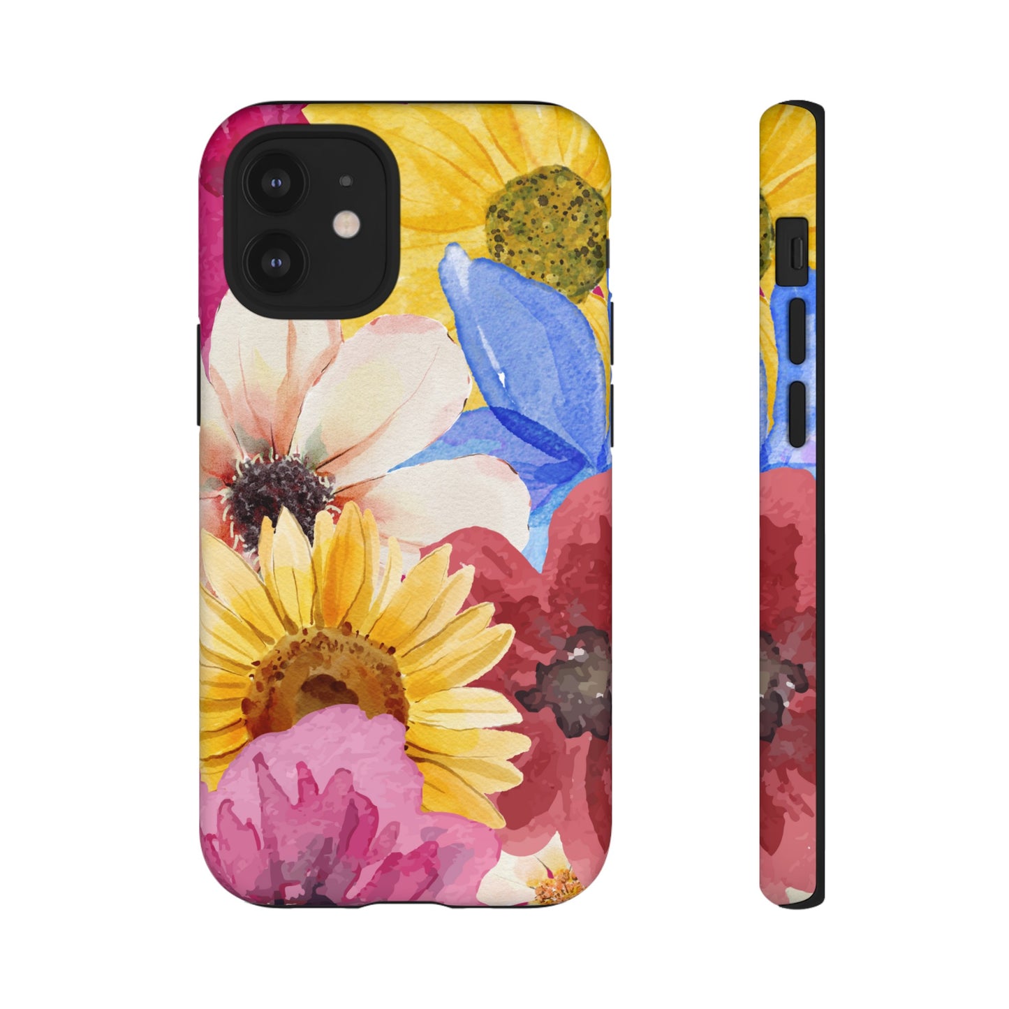 Overlapping Flowers Wallpaper Phone Case | iPhone 15 Plus/ Pro, 14, 13, 12| Google Pixel 7, Pro, 5| Samsung Galaxy S23 All Major Phone Models