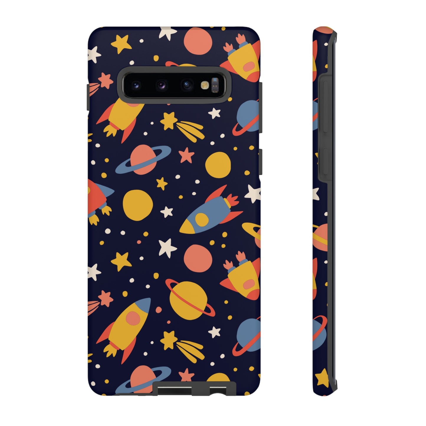 Cartoon Space Wallpaper Phone Case | iPhone 15 Plus/ Pro, 14, 13, 12| Google Pixel 7, Pro, 5| Samsung Galaxy S23 All Major Phone Models