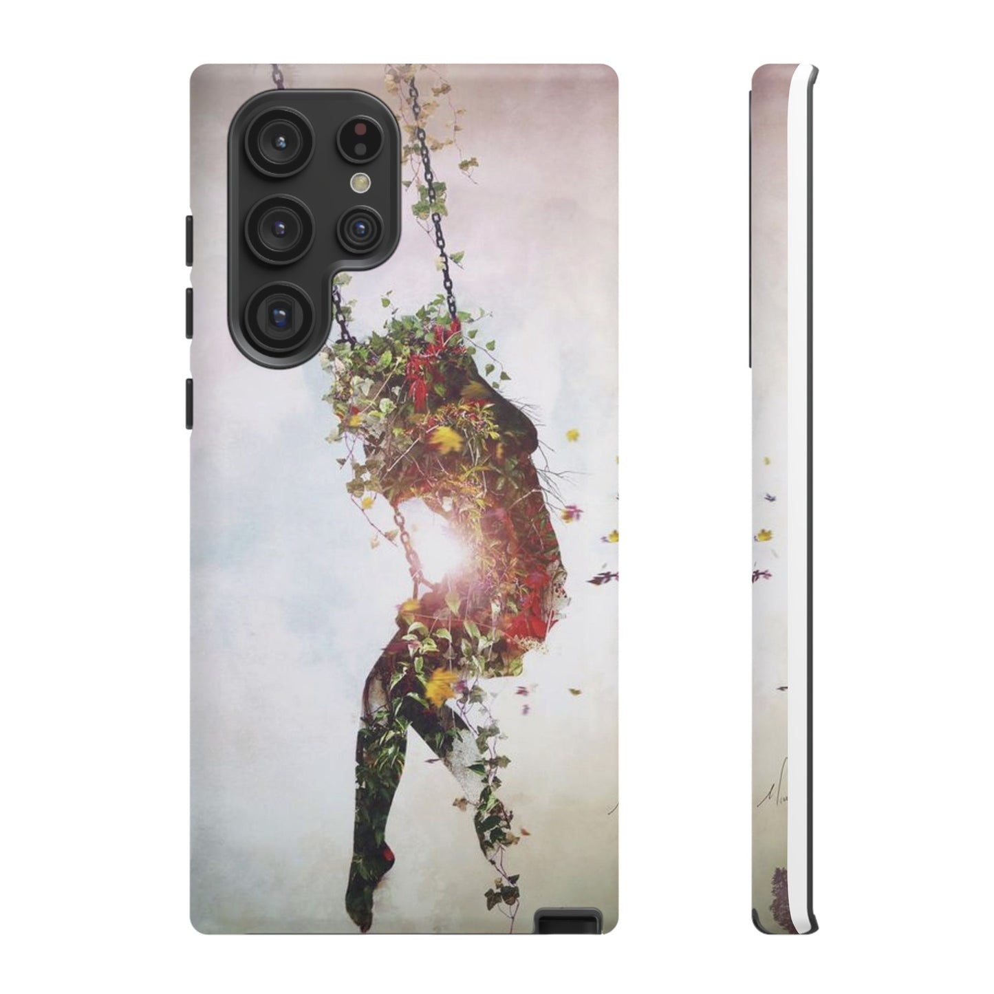 Flower Swing Girl Wallpaper Phone Case | iPhone 15 Plus/ Pro, 14, 13, 12| Google Pixel 7, Pro, 5| Samsung Galaxy S23 All Major Phone Models