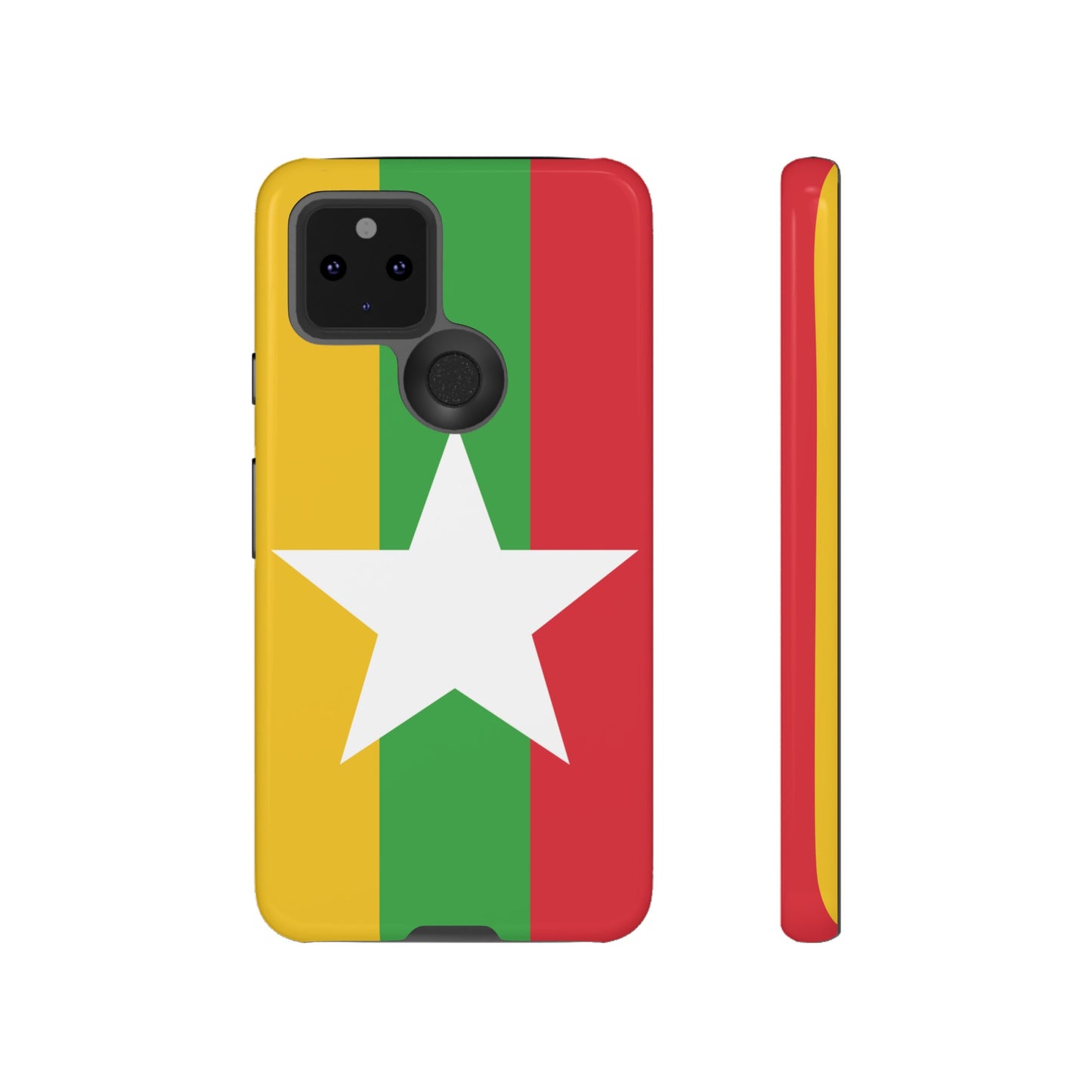 Myanmar Flag Phone Case | iPhone 15 Plus/ Pro, 14, 13, 12| Google Pixel 7, Pro, 5| Samsung Galaxy S23 All Major Phone Models