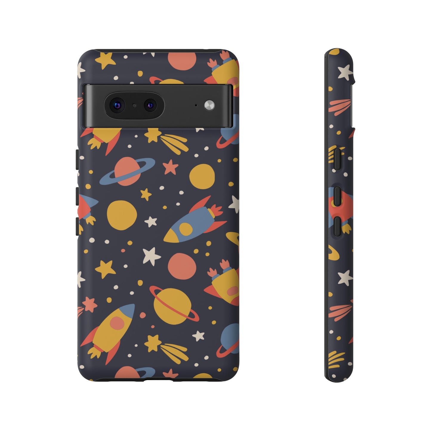 Cartoon Space Wallpaper Phone Case | iPhone 15 Plus/ Pro, 14, 13, 12| Google Pixel 7, Pro, 5| Samsung Galaxy S23 All Major Phone Models