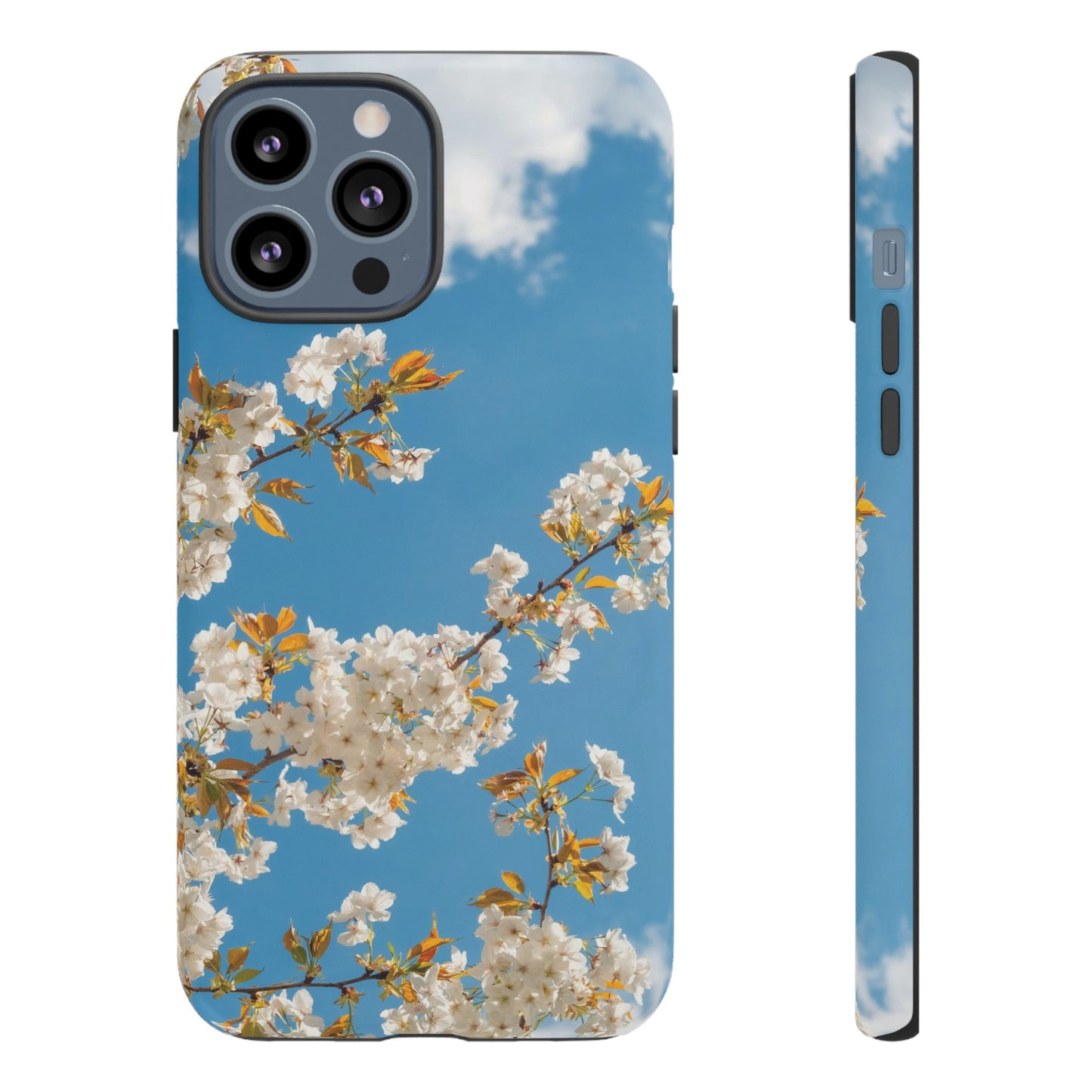 White Blossom Wallpaper Phone Case | iPhone 15 Plus/ Pro, 14, 13, 12| Google Pixel 7, Pro, 5| Samsung Galaxy S23 All Major Phone Models