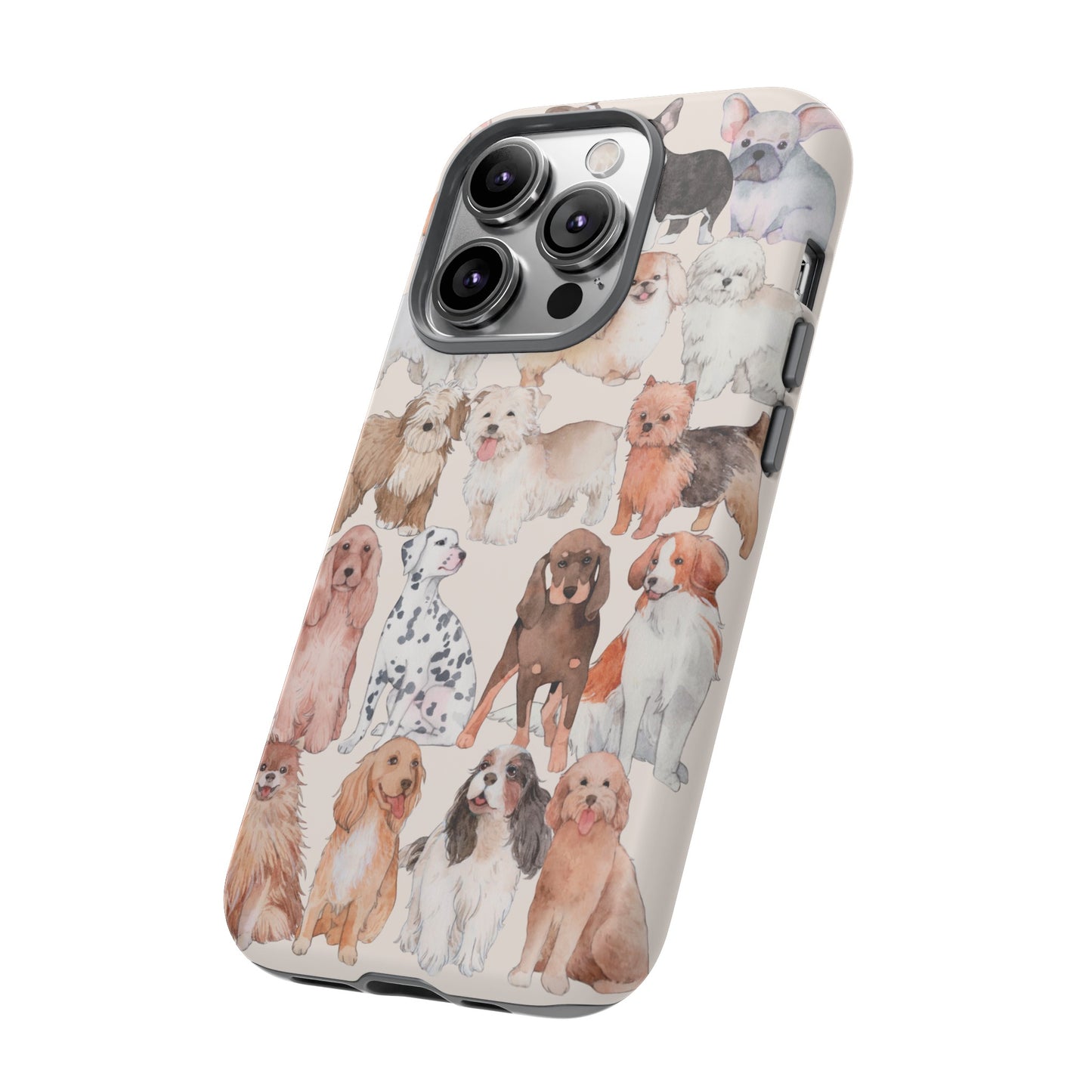 Dog Collage Wallpaper Phone Case | iPhone 15 Plus/ Pro, 14, 13, 12| Google Pixel 7, Pro, 5| Samsung Galaxy S23 All Major Phone Models