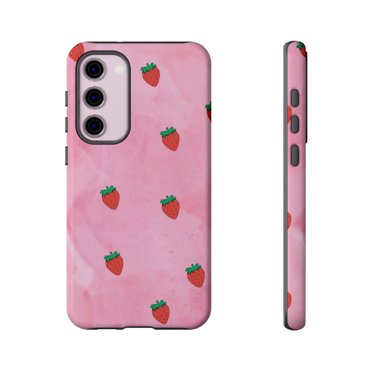 Strawberry Wallpaper Phone Case | iPhone 15 Plus/ Pro, 14, 13, 12| Google Pixel 7, Pro, 5| Samsung Galaxy S23 All Major Phone Models