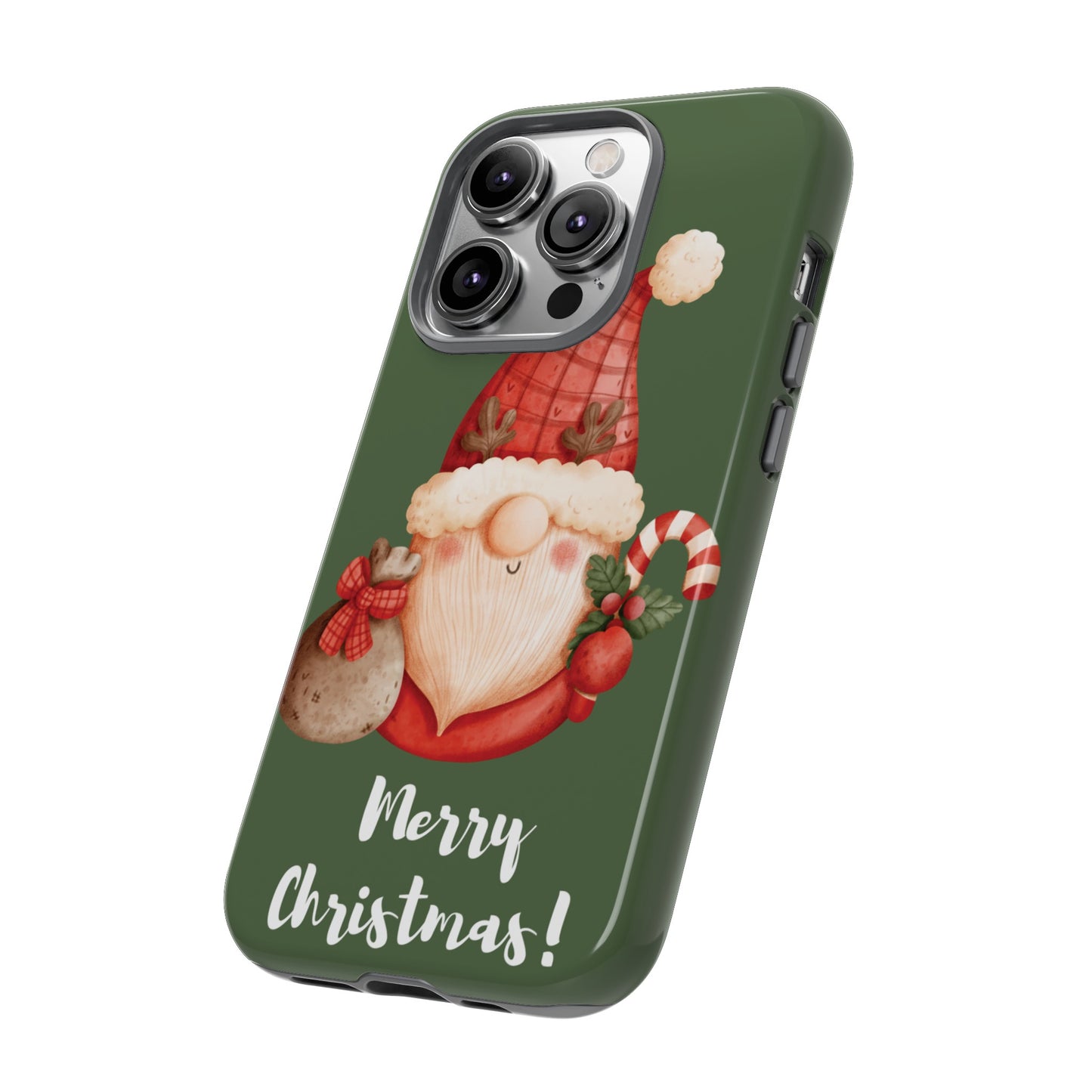 Cute Merry Christmas Wallpaper Phone Case | iPhone 15 Plus/ Pro, 14, 13, 12| Google Pixel 7, Pro, 5| Samsung Galaxy S23 All Major Phone Models