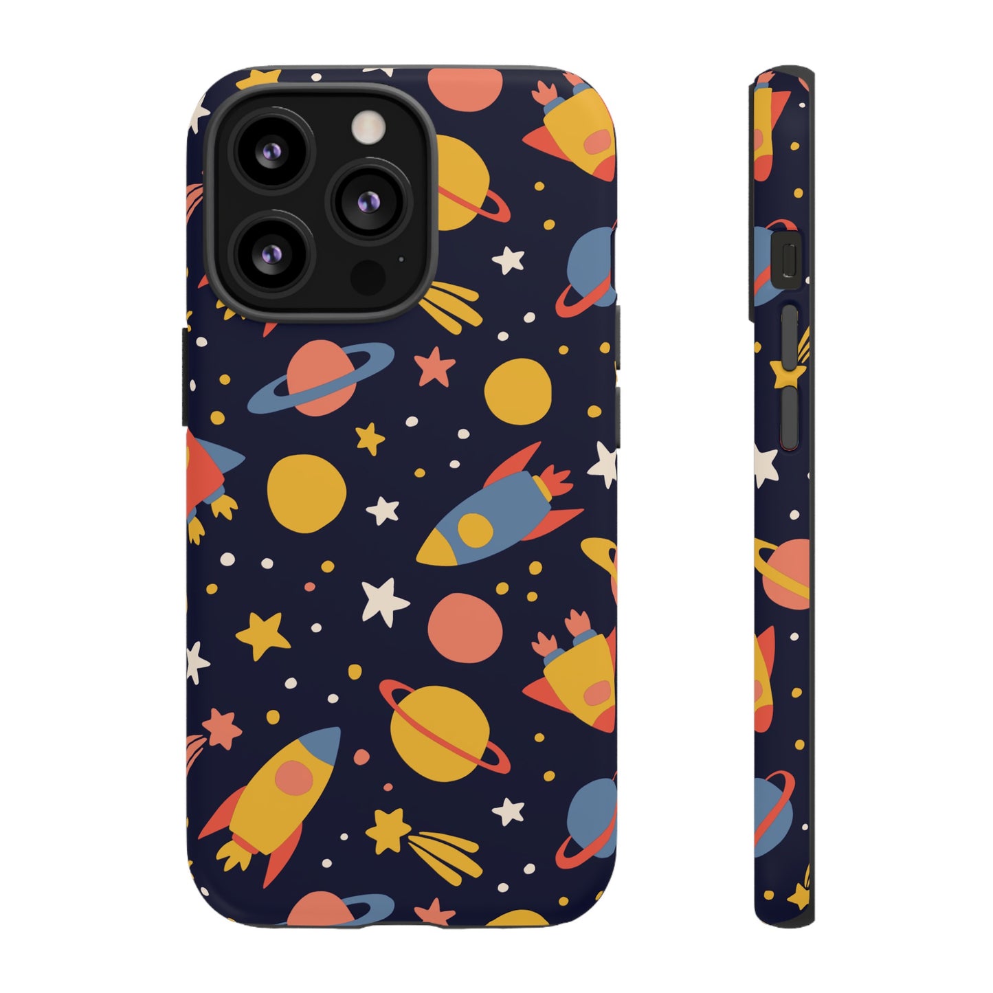 Cartoon Space Wallpaper Phone Case | iPhone 15 Plus/ Pro, 14, 13, 12| Google Pixel 7, Pro, 5| Samsung Galaxy S23 All Major Phone Models