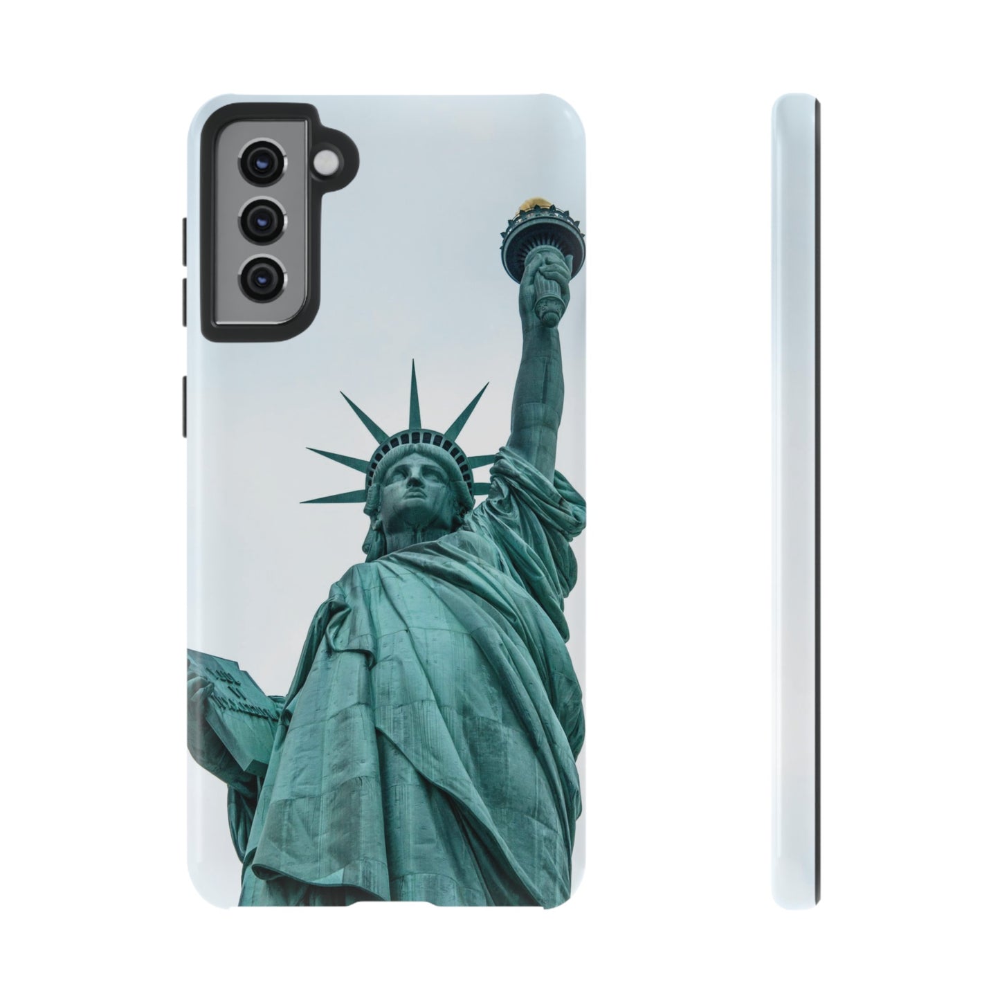 Statue of Liberty Wallpaper Phone Case | iPhone 15 Plus/ Pro, 14, 13, 12| Google Pixel 7, Pro, 5| Samsung Galaxy S23 All Major Phone Models