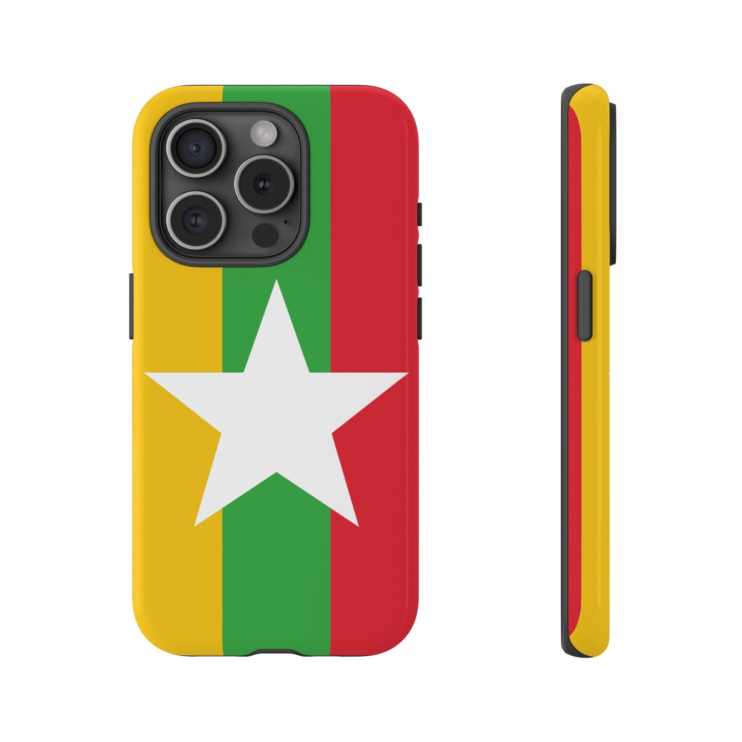 Myanmar Flag Phone Case | iPhone 15 Plus/ Pro, 14, 13, 12| Google Pixel 7, Pro, 5| Samsung Galaxy S23 All Major Phone Models