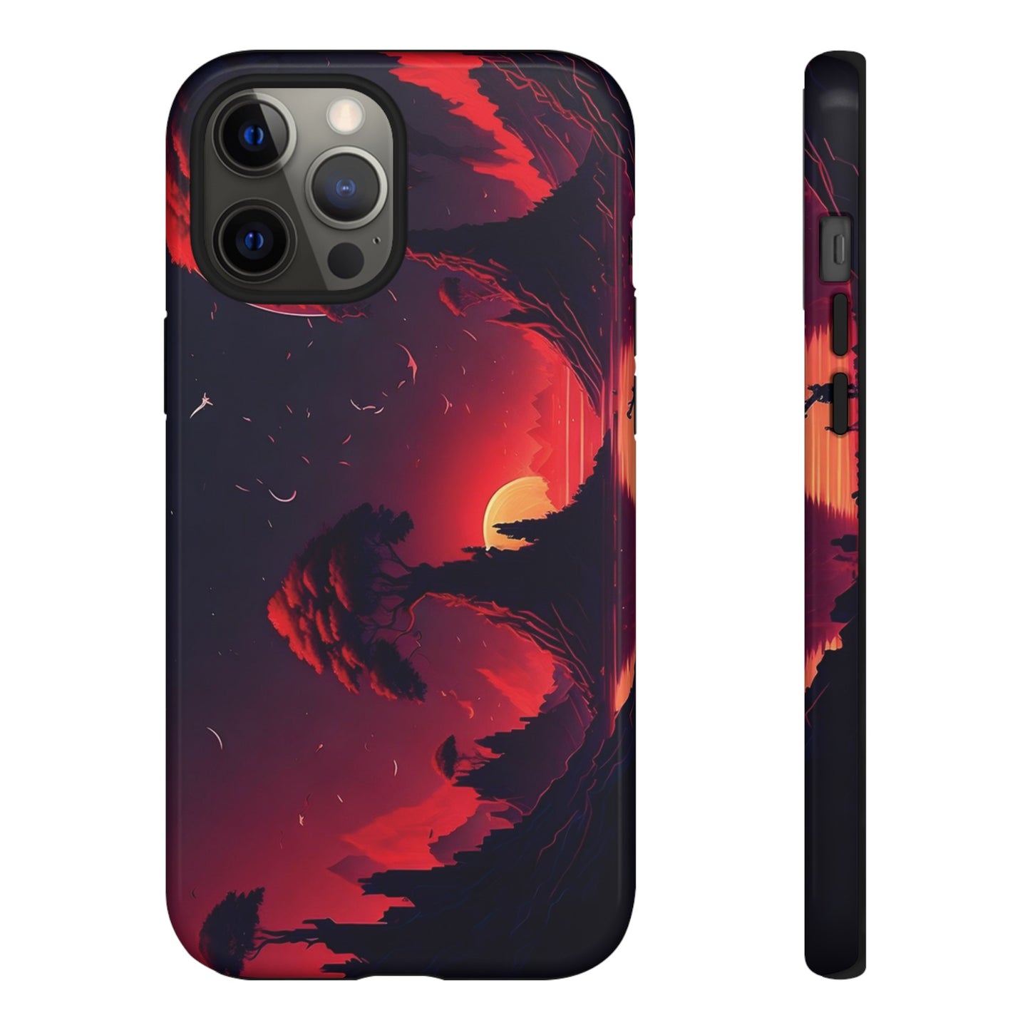 Red Sunset Wallpaper Phone Case | iPhone 15 Plus/ Pro, 14, 13, 12| Google Pixel 7, Pro, 5| Samsung Galaxy S23 All Major Phone Models