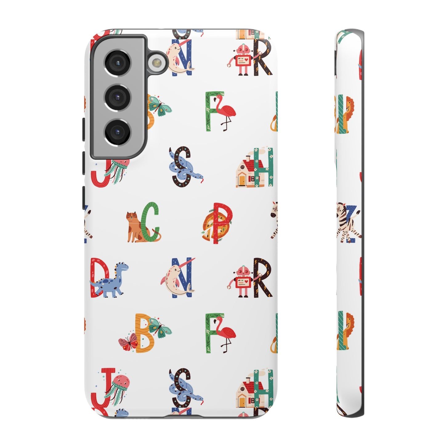 Alphabet Wallpaper Phone Case| iPhone 15 Plus/ Pro, 14, 13, 12| Google Pixel 7, Pro, 5| Samsung Galaxy S23 All Major Phone Models