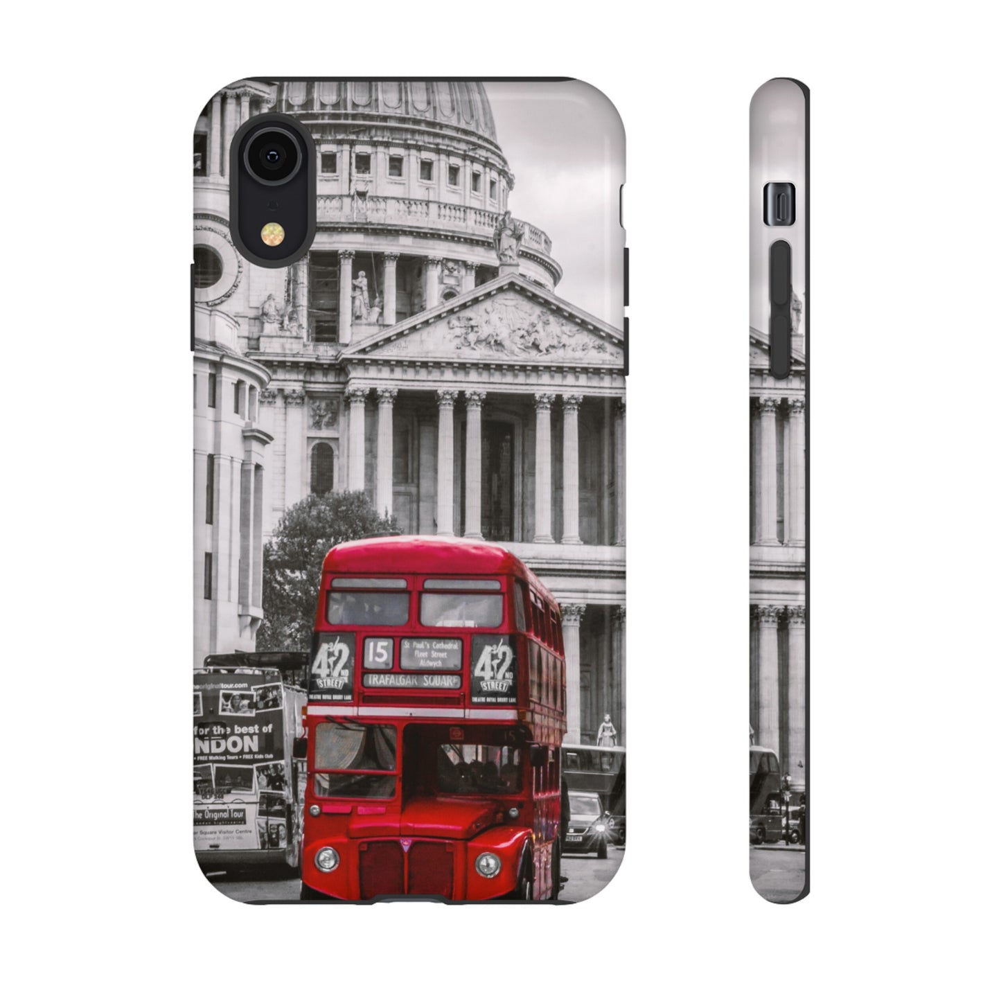 London Bus Wallpaper Phone Case | iPhone 15 Plus/ Pro, 14, 13, 12| Google Pixel 7, Pro, 5| Samsung Galaxy S23 All Major Phone Models