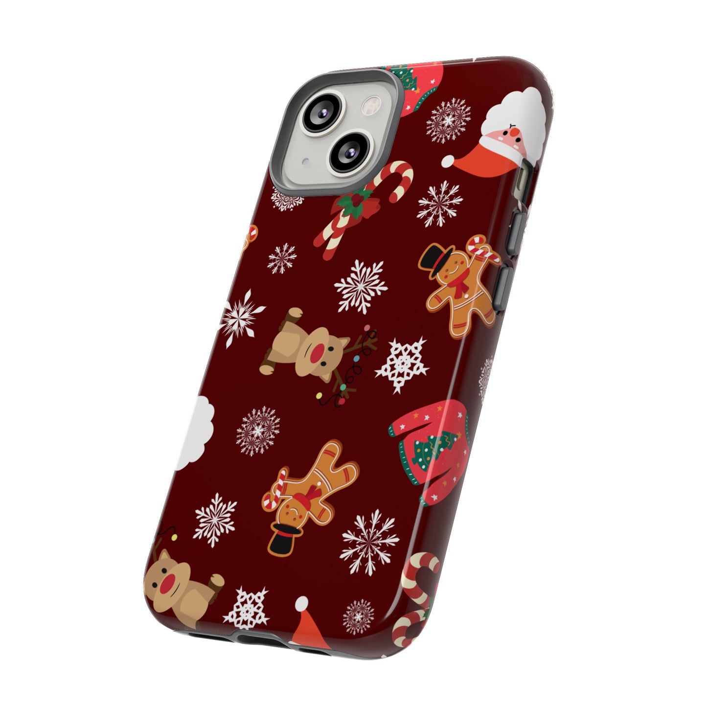 Festive Christmas Wallpaper Phone Case | iPhone 15 Plus/ Pro, 14, 13, 12| Google Pixel 7, Pro, 5| Samsung Galaxy S23 All Major Phone Models