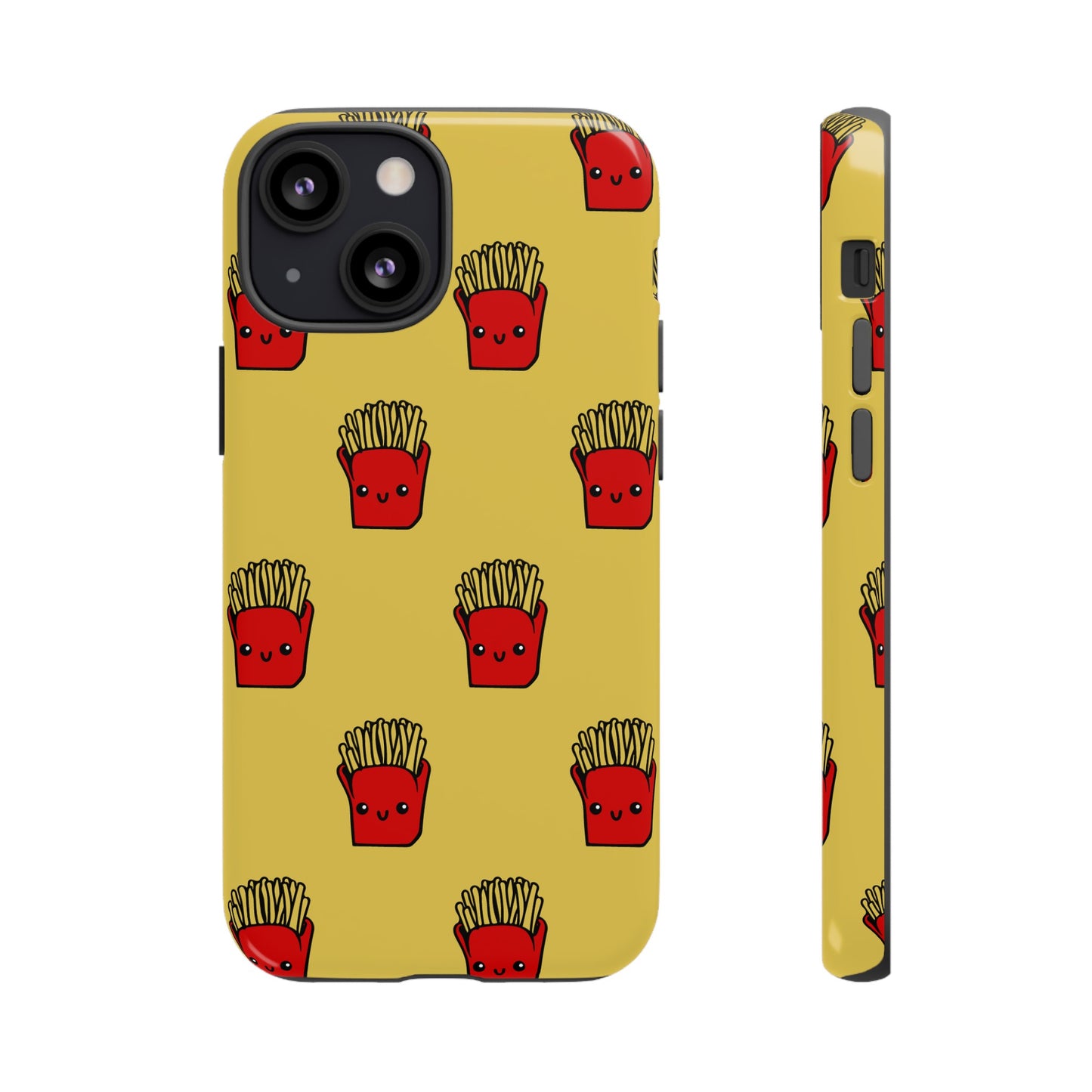 Smiling Fries Wallpaper Phone Case | iPhone 15 Plus/ Pro, 14, 13, 12| Google Pixel 7, Pro, 5| Samsung Galaxy S23 All Major Phone Models