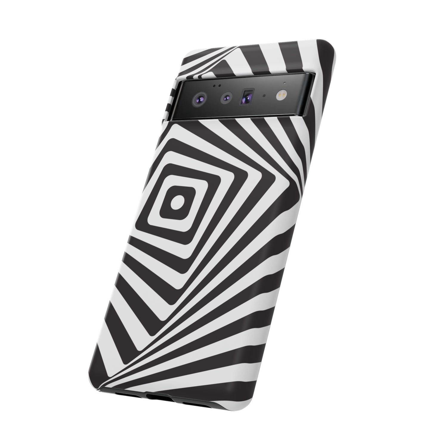 Black & White Spiral Wallpaper Phone Case | iPhone 15 Plus/ Pro, 14, 13, 12| Google Pixel 7, Pro, 5| Samsung Galaxy S23 All Major Phone Models