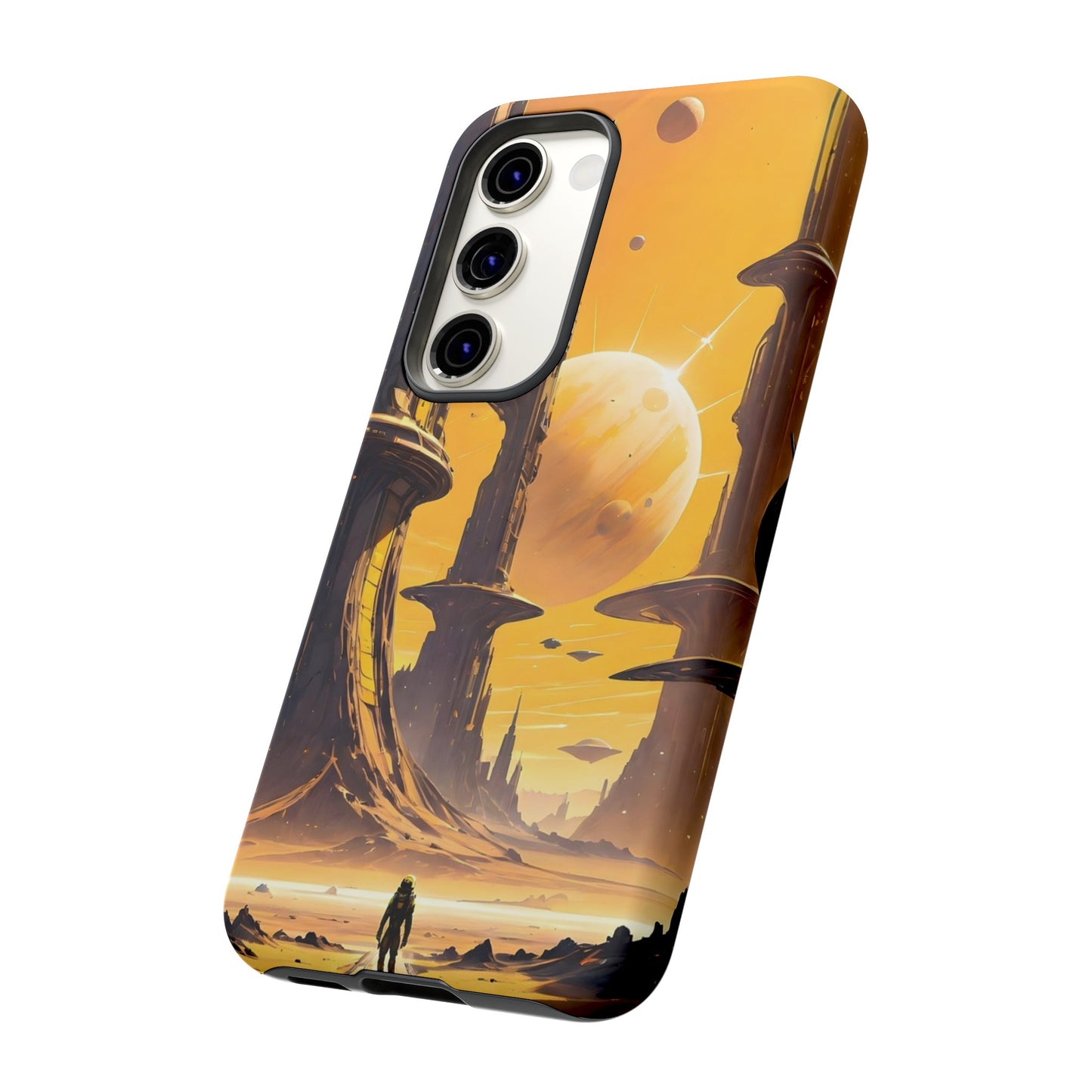 Distant Planets Sci Fi Wallpaper Phone Case | iPhone 15 Plus/ Pro, 14, 13, 12| Google Pixel 7, Pro, 5| Samsung Galaxy S23 All Major Phone Models