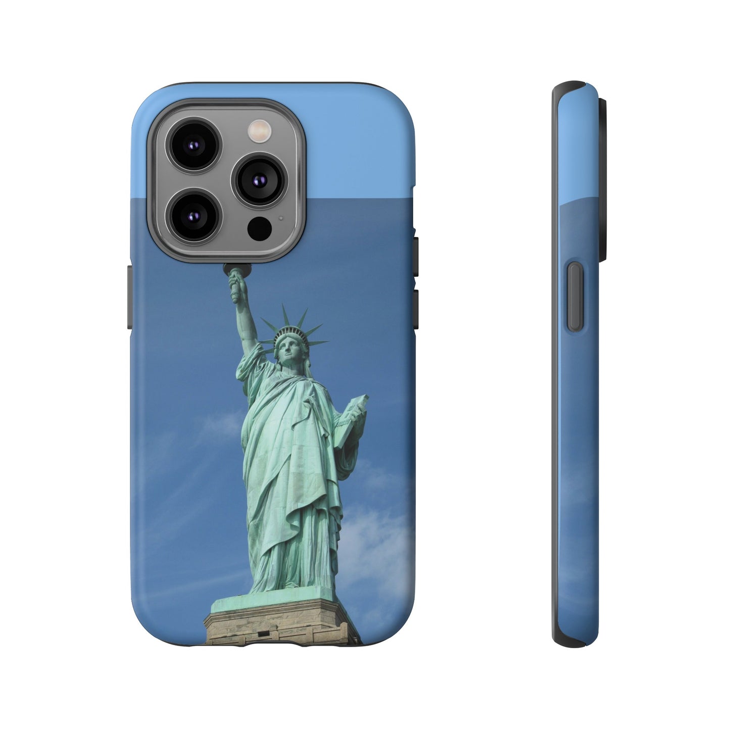 Statue Of Liberty Wallpaper Phone Case | iPhone 15 Plus/ Pro, 14, 13, 12| Google Pixel 7, Pro, 5| Samsung Galaxy S23 All Major Phone Models