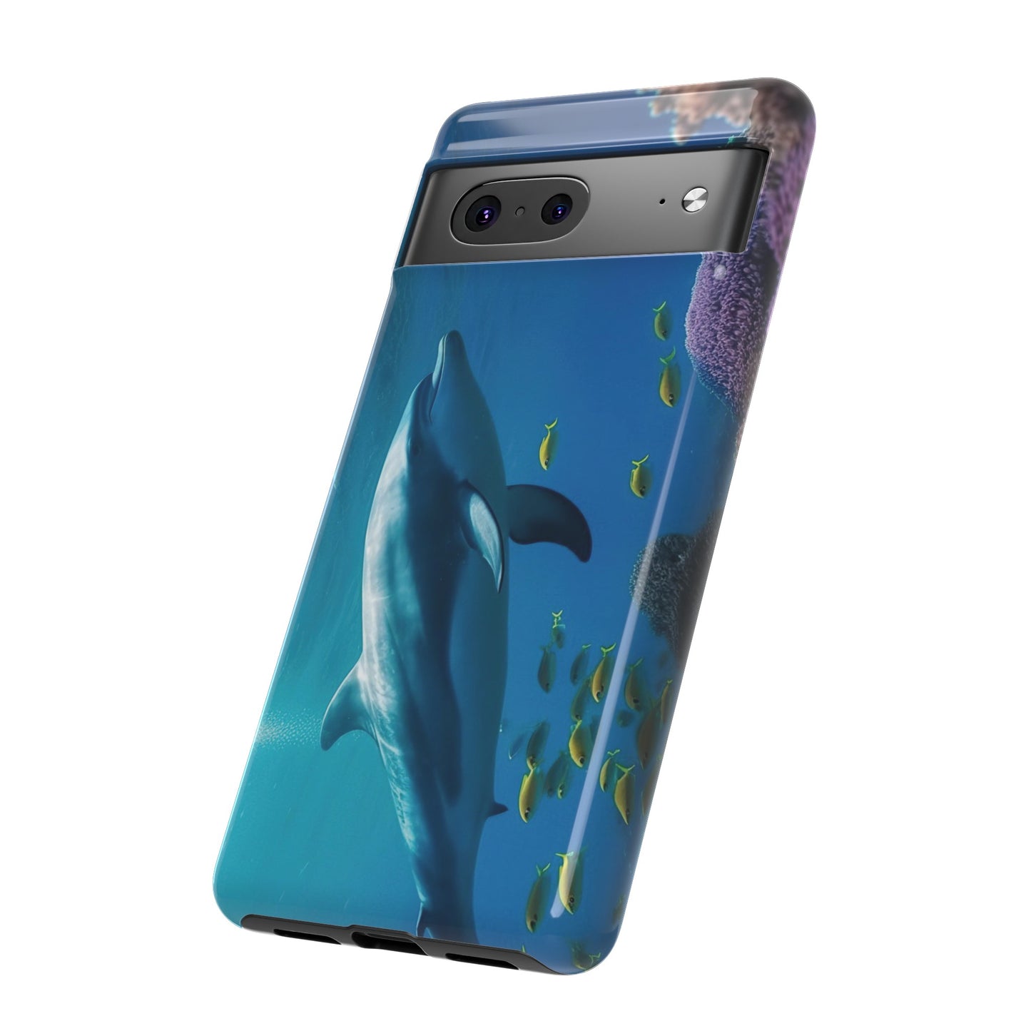 Dolphin Wallpaper Phone Case | iPhone 15 Plus/ Pro, 14, 13, 12| Google Pixel 7, Pro, 5| Samsung Galaxy S23 All Major Phone Models