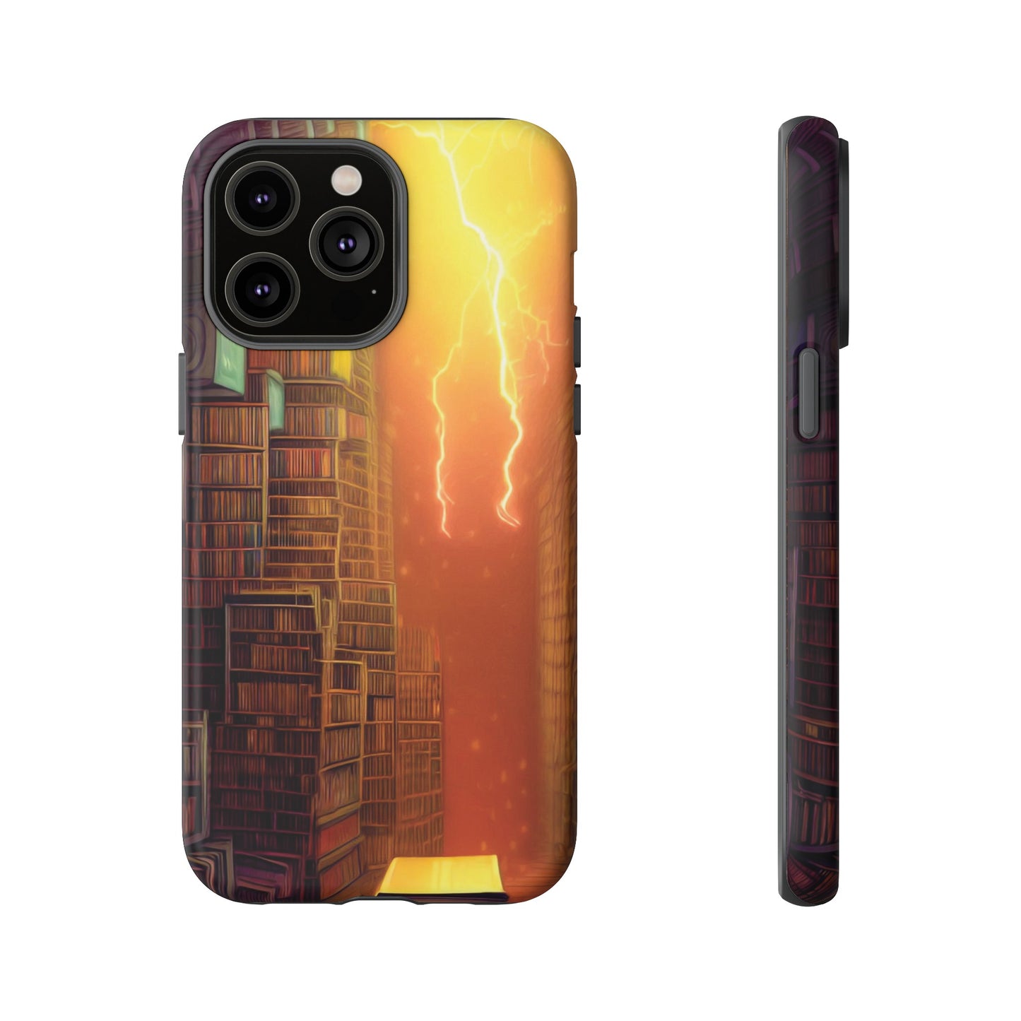 Lightning in the Library Wallpaper Phone Case | iPhone 15 Plus/ Pro, 14, 13, 12| Google Pixel 7, Pro, 5| Samsung Galaxy S23 All Major Phone Models