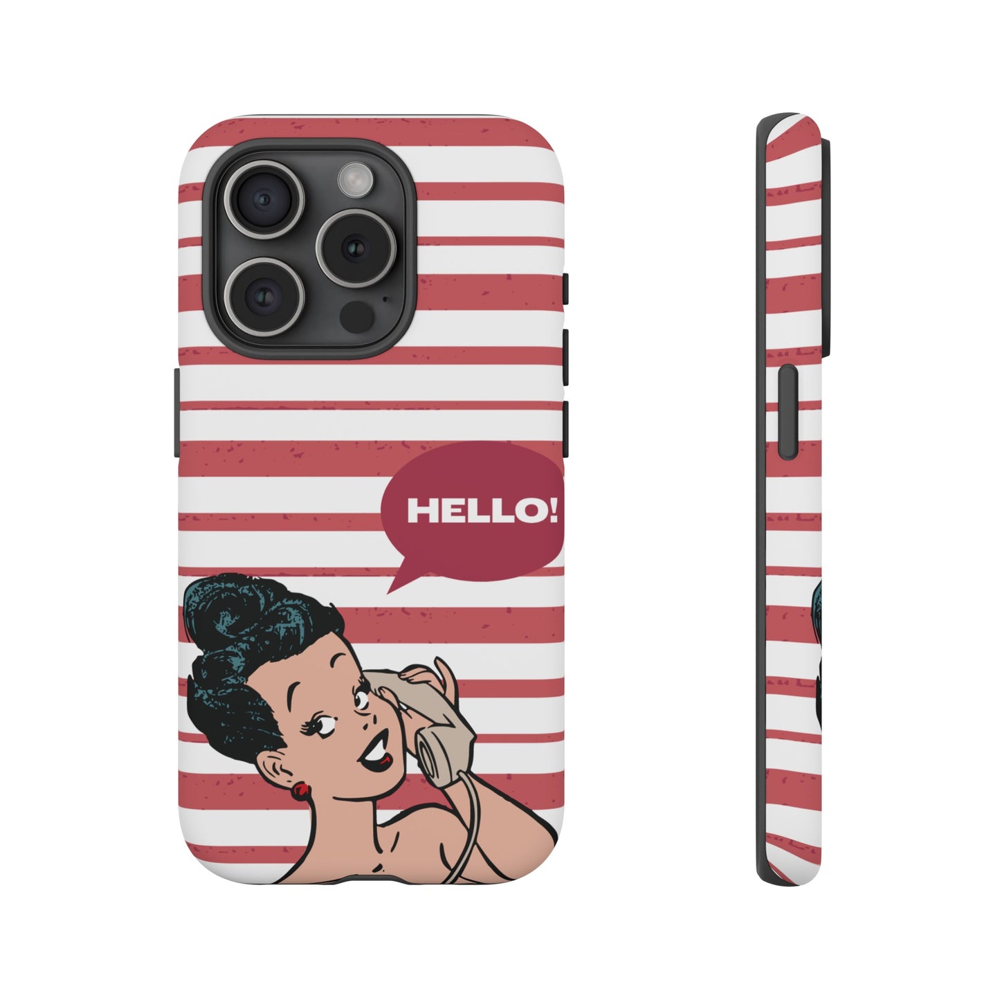 Hello! Wallpaper Phone Case | iPhone 15 Plus/ Pro, 14, 13, 12| Google Pixel 7, Pro, 5| Samsung Galaxy S23 All Major Phone Models