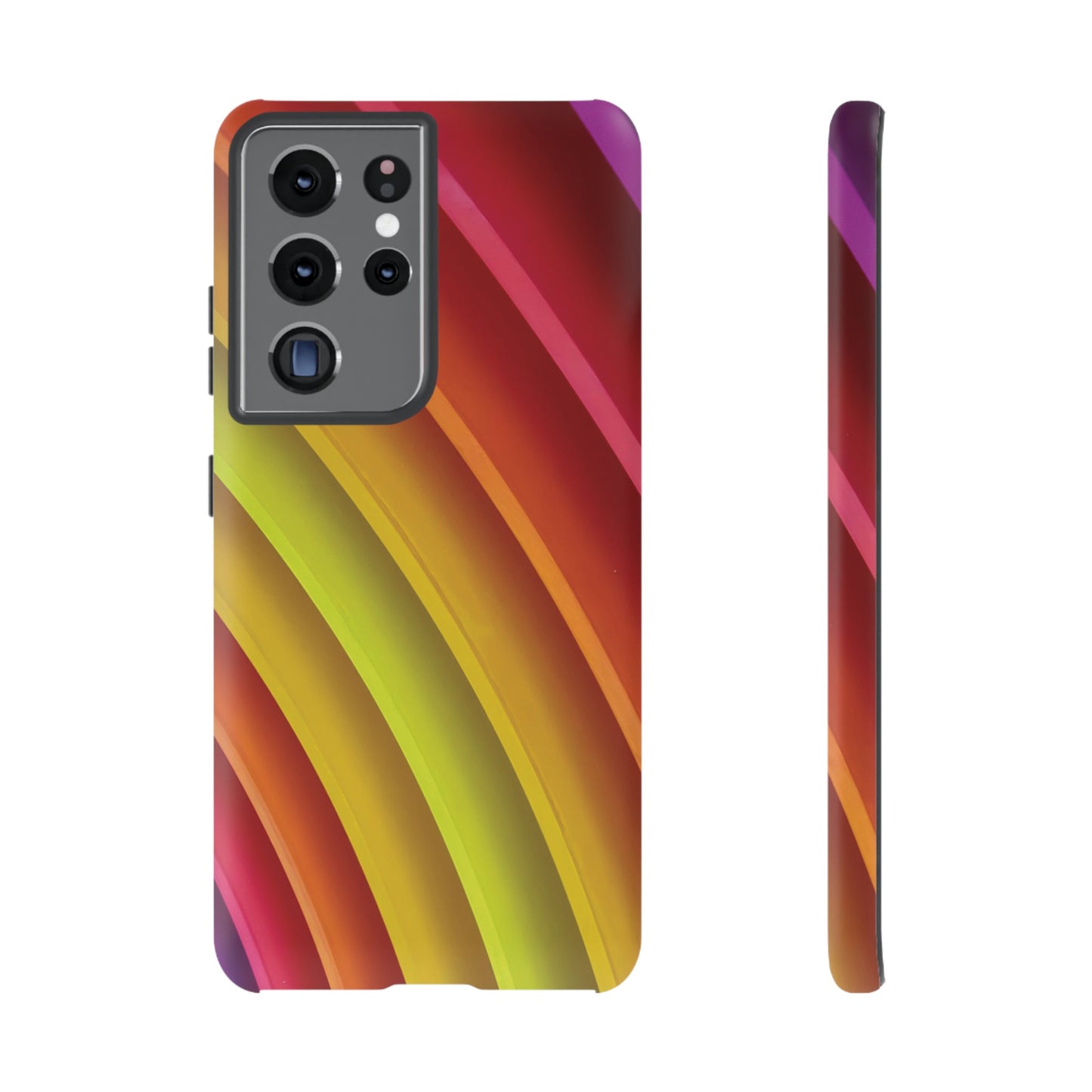 Curved Colourful Wallpaper Phone Case | iPhone 15 Plus/ Pro, 14, 13, 12| Google Pixel 7, Pro, 5| Samsung Galaxy S23 All Major Phone Models