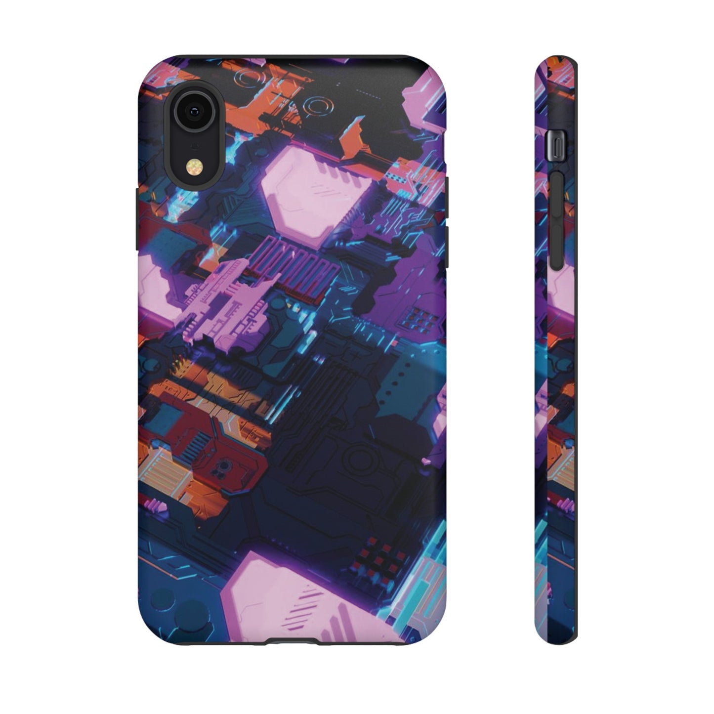 Purple Circuit Board Wallpaper Phone Case | iPhone 15 Plus/ Pro, 14, 13, 12| Google Pixel 7, Pro, 5| Samsung Galaxy S23 All Major Phone Models