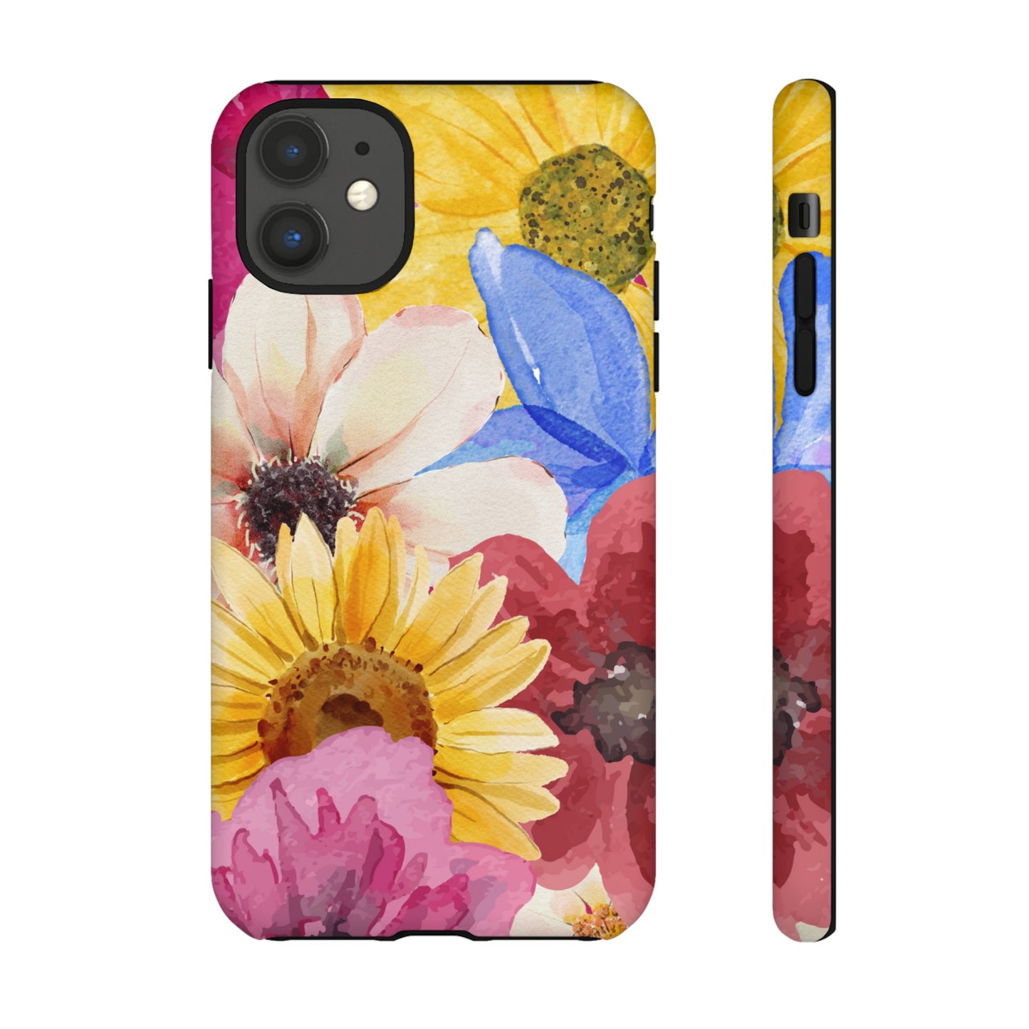 Overlapping Flowers Wallpaper Phone Case | iPhone 15 Plus/ Pro, 14, 13, 12| Google Pixel 7, Pro, 5| Samsung Galaxy S23 All Major Phone Models