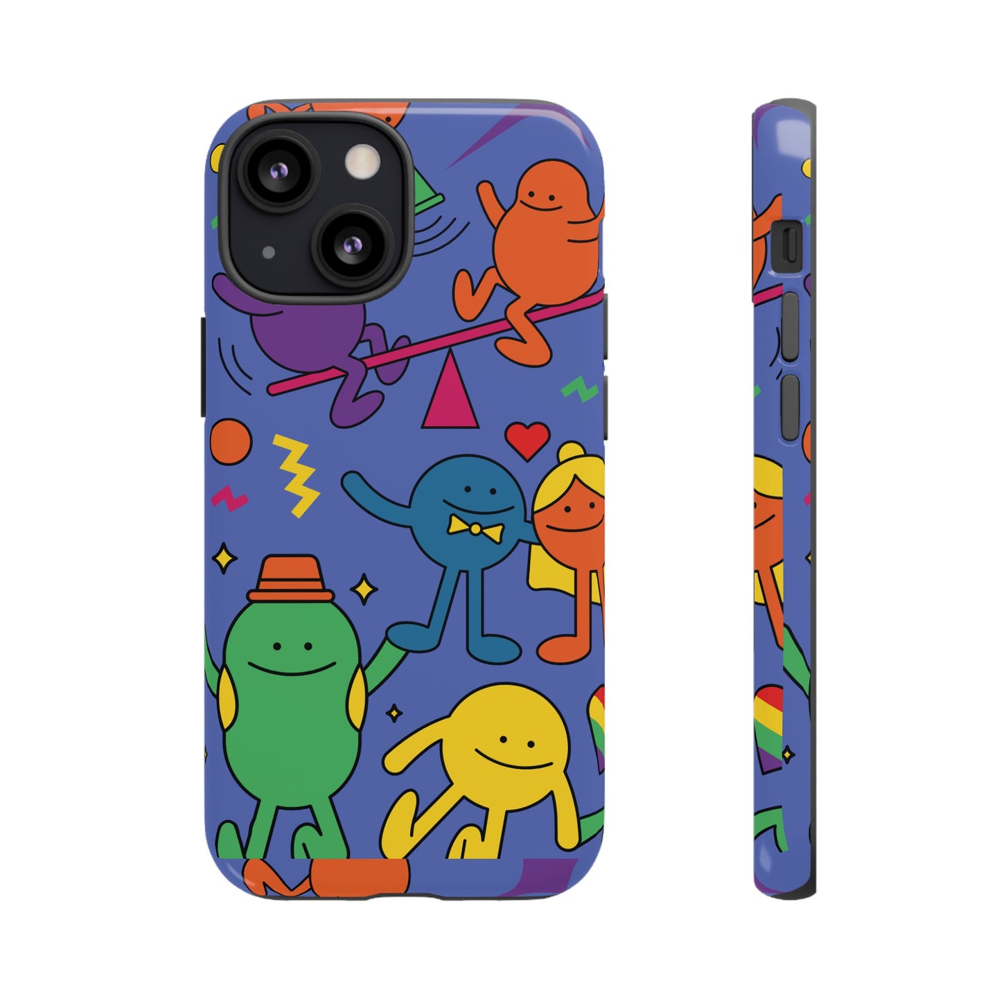 Colourful Cartoon Wallpaper Phone Case | iPhone 15 Plus/ Pro, 14, 13, 12| Google Pixel 7, Pro, 5| Samsung Galaxy S23 All Major Phone Models