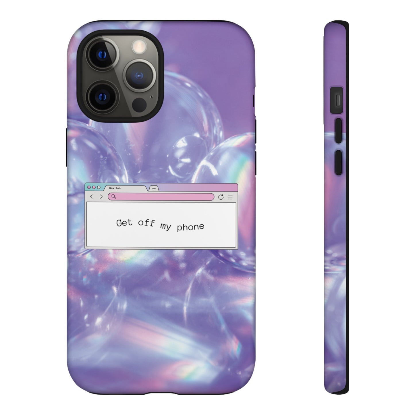 Get Off My Phone Wallpaper Phone Case | iPhone 15 Plus/ Pro, 14, 13, 12| Google Pixel 7, Pro, 5| Samsung Galaxy S23 All Major Phone Models