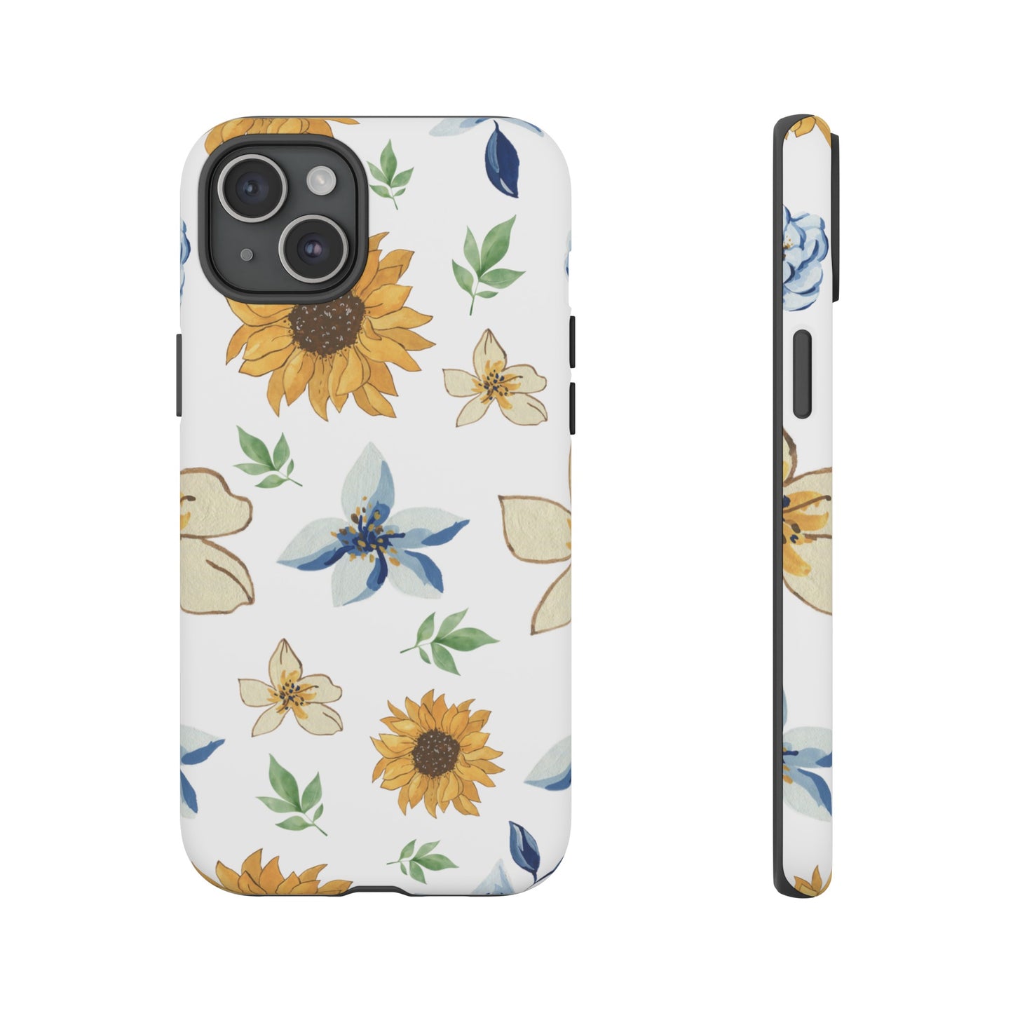 Beautiful Watercolour Flower Wallpaper Phone Case | iPhone 15 Plus/ Pro, 14, 13, 12| Google Pixel 7, Pro, 5| Samsung Galaxy S23 All Major Phone Models