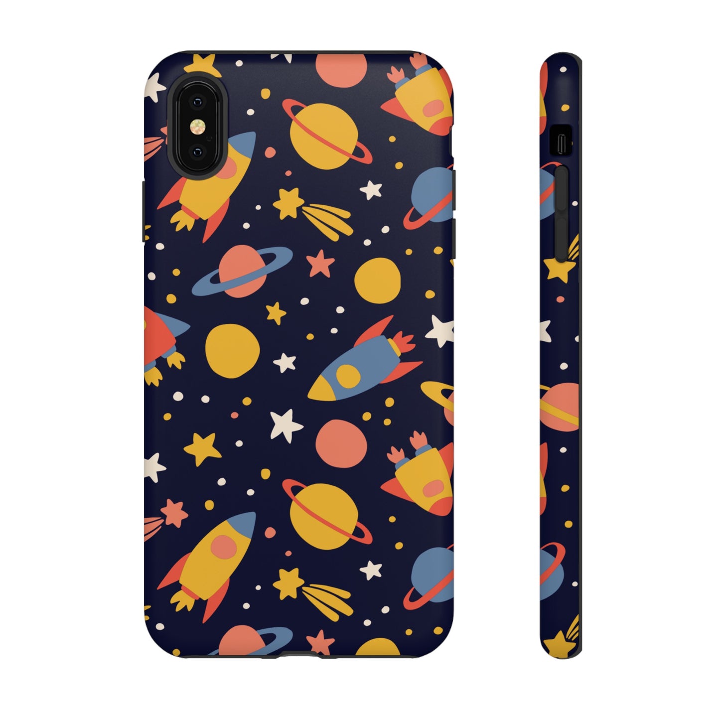 Cartoon Space Wallpaper Phone Case | iPhone 15 Plus/ Pro, 14, 13, 12| Google Pixel 7, Pro, 5| Samsung Galaxy S23 All Major Phone Models