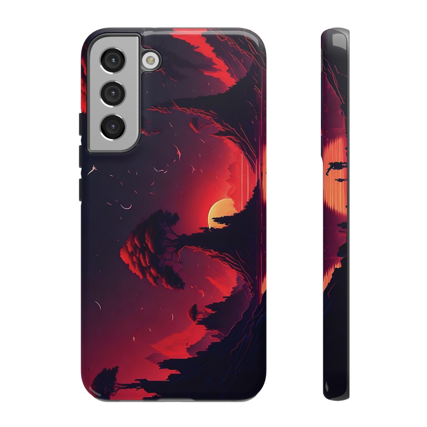 Red Sunset Wallpaper Phone Case | iPhone 15 Plus/ Pro, 14, 13, 12| Google Pixel 7, Pro, 5| Samsung Galaxy S23 All Major Phone Models