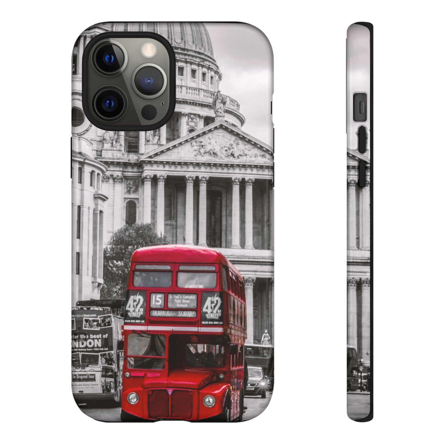 London Bus Wallpaper Phone Case | iPhone 15 Plus/ Pro, 14, 13, 12| Google Pixel 7, Pro, 5| Samsung Galaxy S23 All Major Phone Models