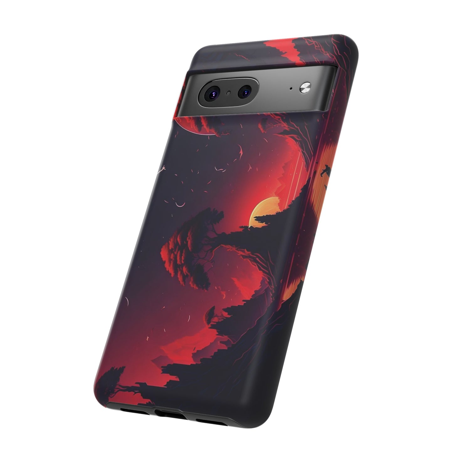 Red Sunset Wallpaper Phone Case | iPhone 15 Plus/ Pro, 14, 13, 12| Google Pixel 7, Pro, 5| Samsung Galaxy S23 All Major Phone Models