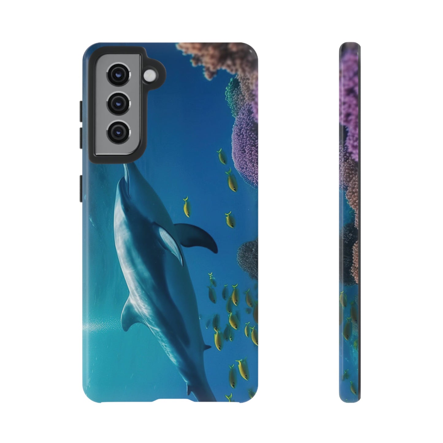 Dolphin Wallpaper Phone Case | iPhone 15 Plus/ Pro, 14, 13, 12| Google Pixel 7, Pro, 5| Samsung Galaxy S23 All Major Phone Models