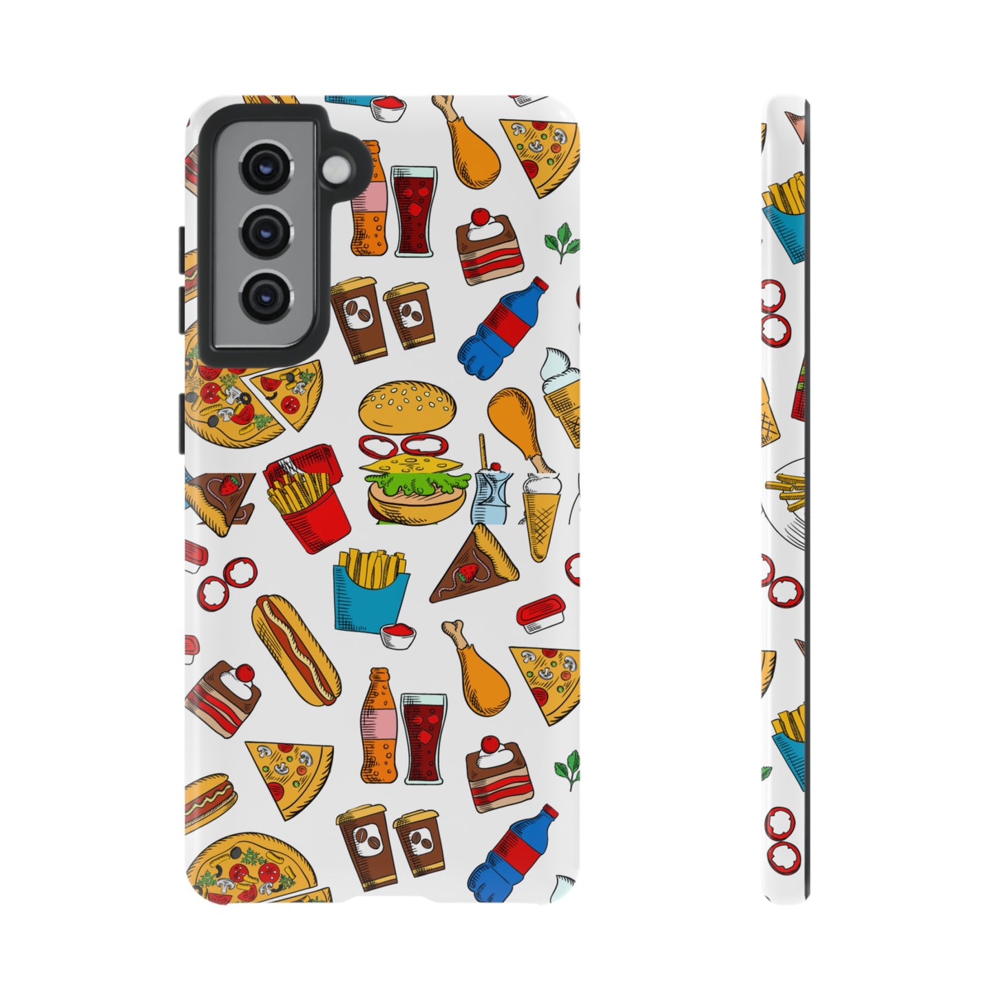 Fast Food Wallpaper Phone Case | iPhone 15 Plus/ Pro, 14, 13, 12| Google Pixel 7, Pro, 5| Samsung Galaxy S23 All Major Phone Models