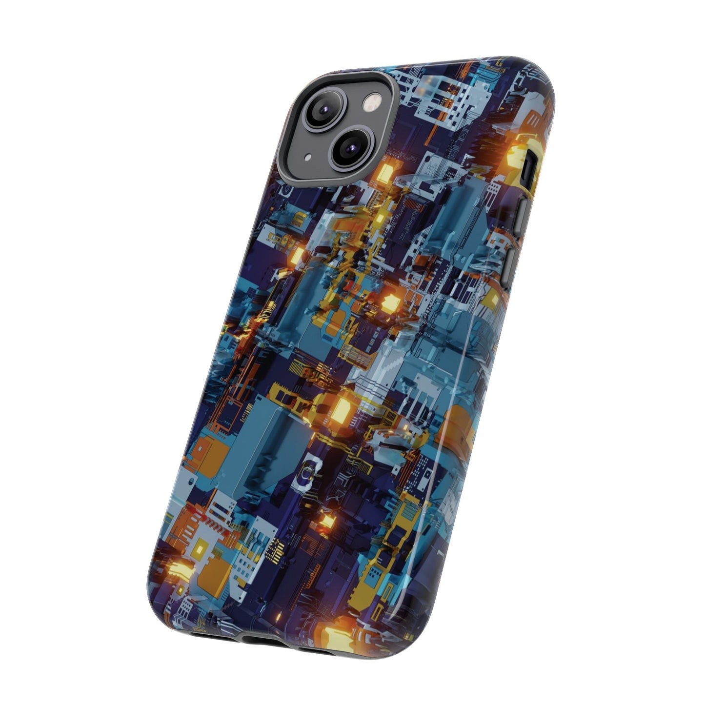 Computer Circuit Board Wallpaper Phone Case | iPhone 15 Plus/ Pro, 14, 13, 12| Google Pixel 7, Pro, 5| Samsung Galaxy S23 All Major Phone Models