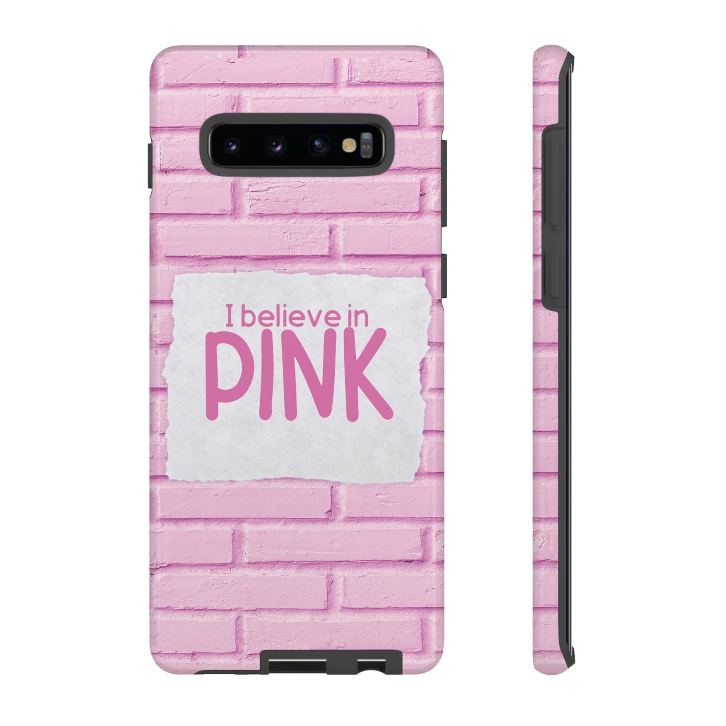 I Believe In Pink Wallpaper Phone Case | iPhone 15 Plus/ Pro, 14, 13, 12| Google Pixel 7, Pro, 5| Samsung Galaxy S23 All Major Phone Models