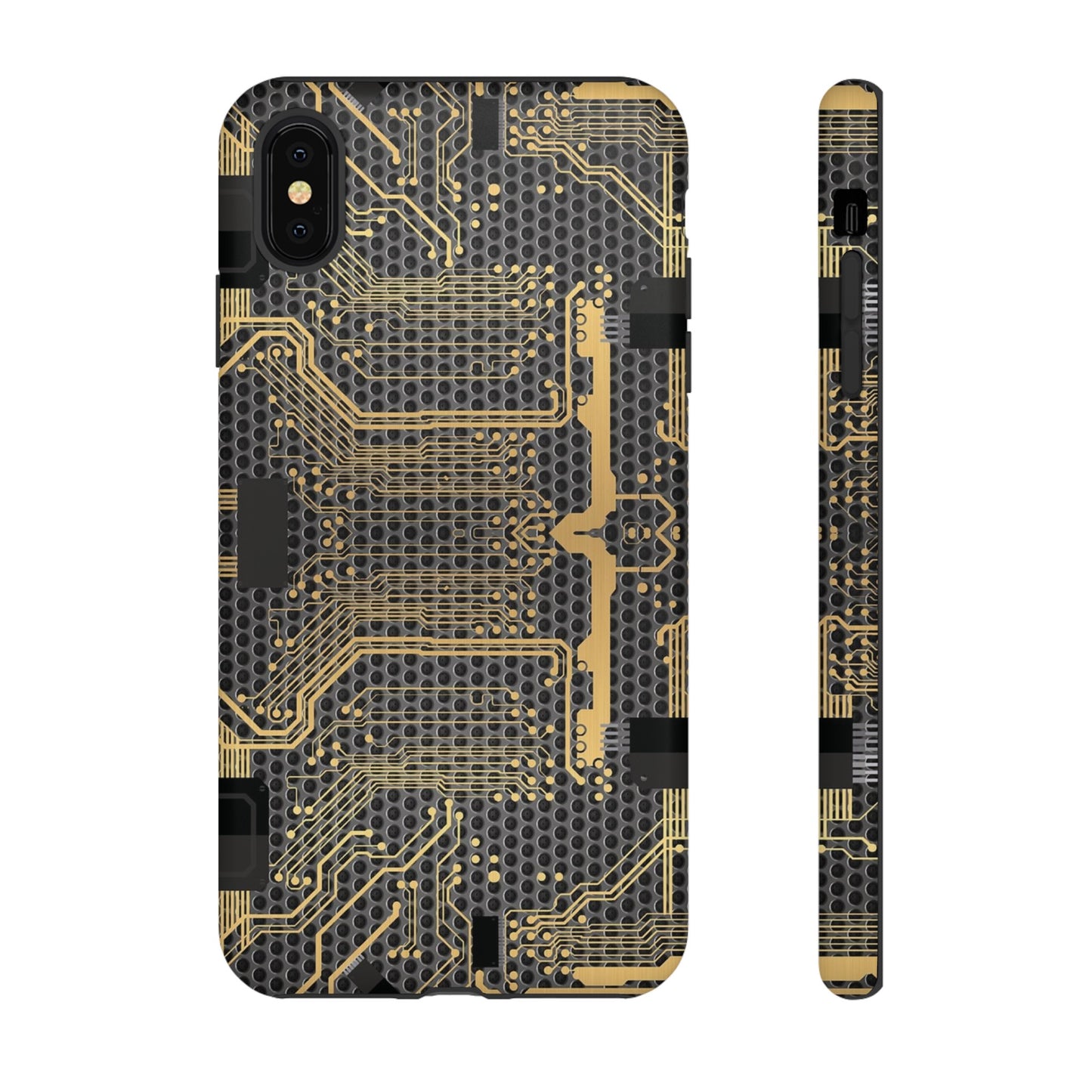 Golden Circuit Board Wallpaper Phone Case | iPhone 15 Plus/ Pro, 14, 13, 12| Google Pixel 7, Pro, 5| Samsung Galaxy S23 All Major Phone Models