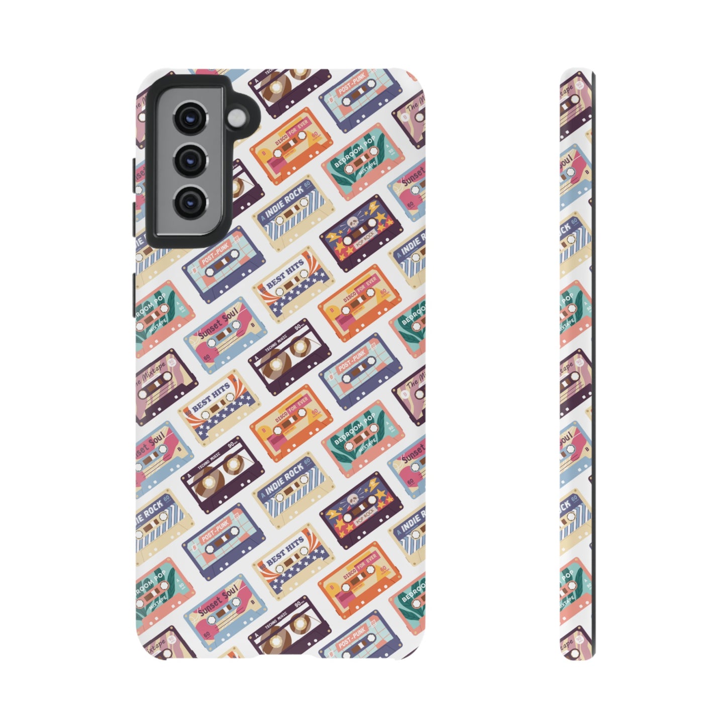 Retro Cassettes Phone Case | iPhone 15 Plus/ Pro, 14, 13, 12| Google Pixel 7, Pro, 5| Samsung Galaxy S23 All Major Phone Models