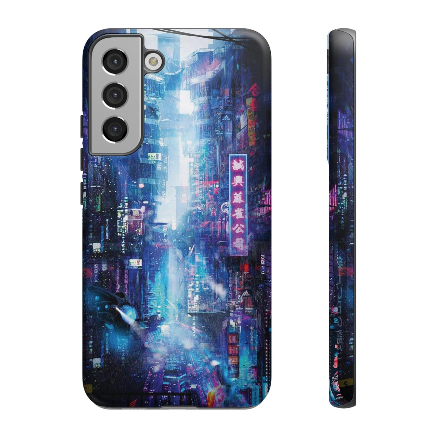 Night Life Futuristic City Wallpaper Phone Case | iPhone 15 Plus/ Pro, 14, 13, 12| Google Pixel 7, Pro, 5| Samsung Galaxy S23 All Major Phone Models