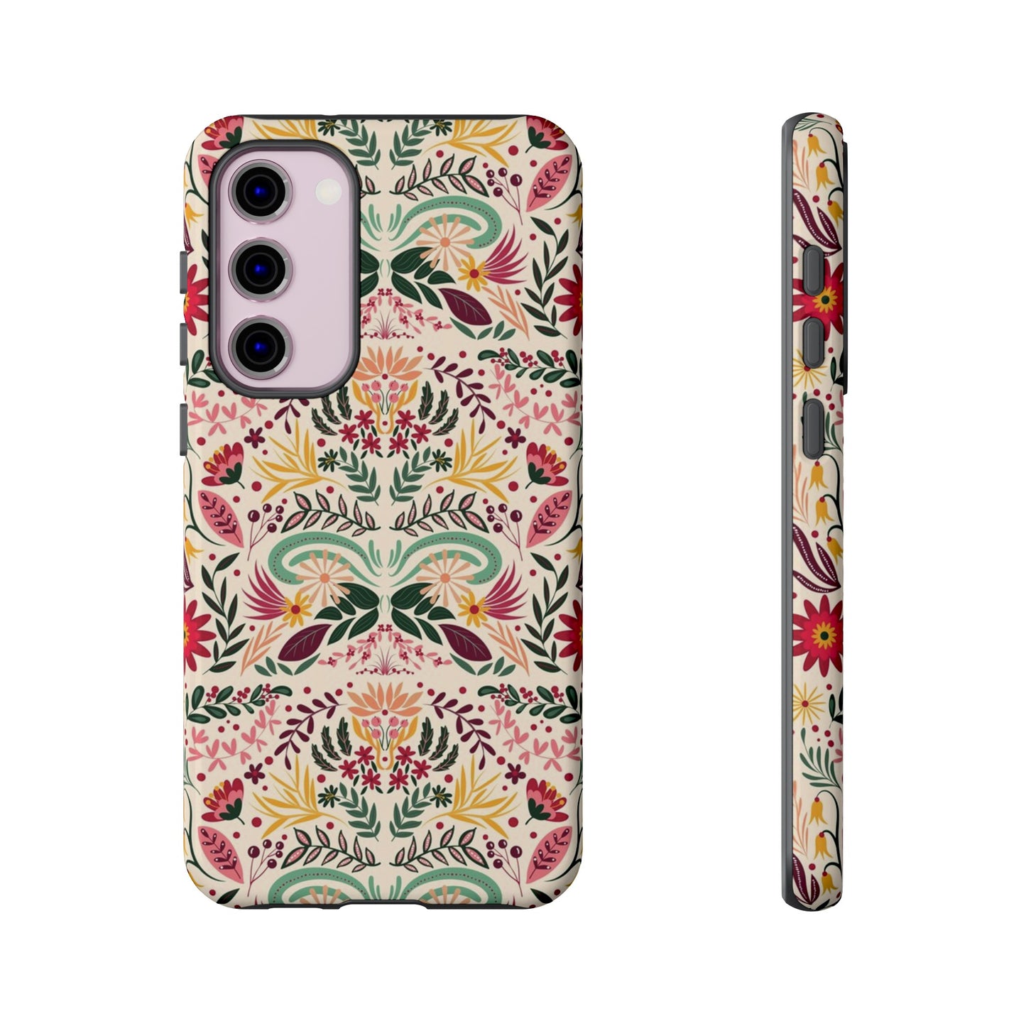 Bright Floral Wallpaper Phone Case | iPhone 15 Plus/ Pro, 14, 13, 12| Google Pixel 7, Pro, 5| Samsung Galaxy S23 All Major Phone Models