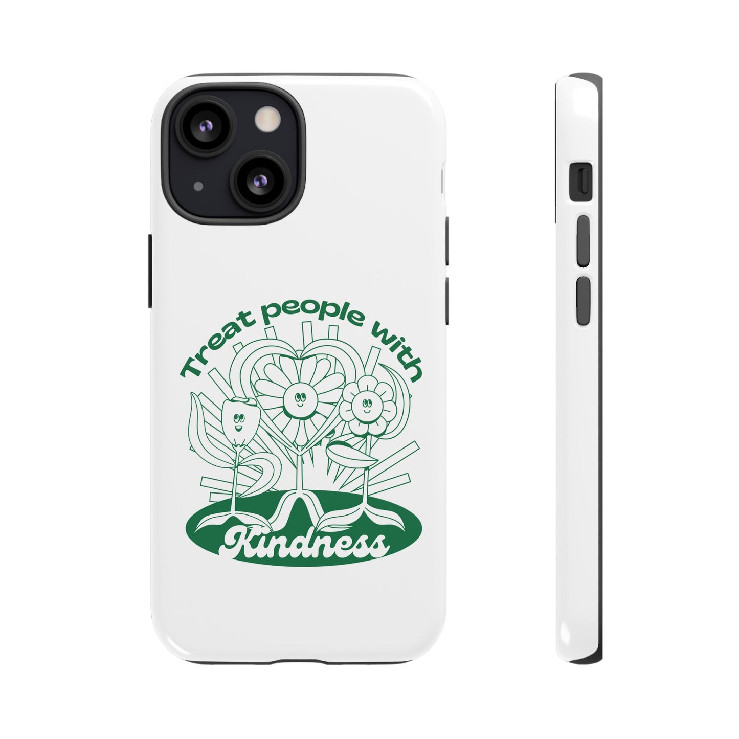 Treat People With Kindness Phone Case | iPhone 15 Plus/ Pro, 14, 13, 12| Google Pixel 7, Pro, 5| Samsung Galaxy S23 All Major Phone Models