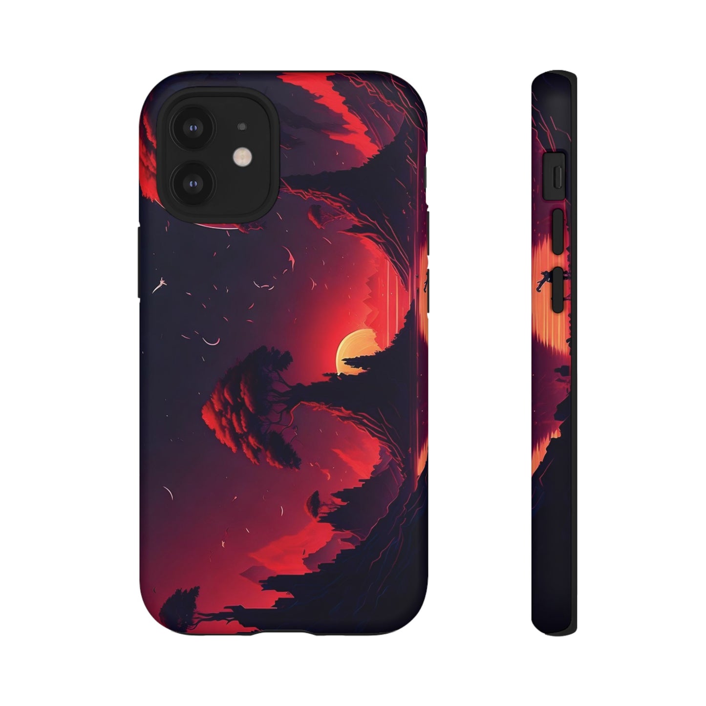 Red Sunset Wallpaper Phone Case | iPhone 15 Plus/ Pro, 14, 13, 12| Google Pixel 7, Pro, 5| Samsung Galaxy S23 All Major Phone Models