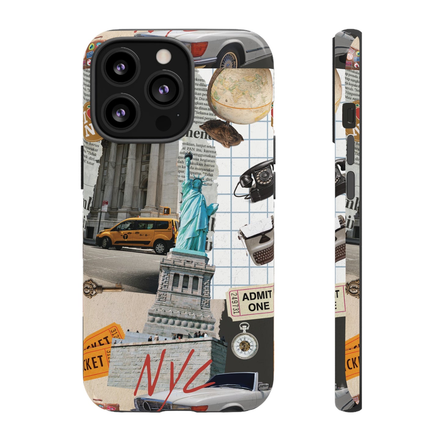 New York City Collage Wallpaper Phone Case | iPhone 15 Plus/ Pro, 14, 13, 12| Google Pixel 7, Pro, 5| Samsung Galaxy S23 All Major Phone Models