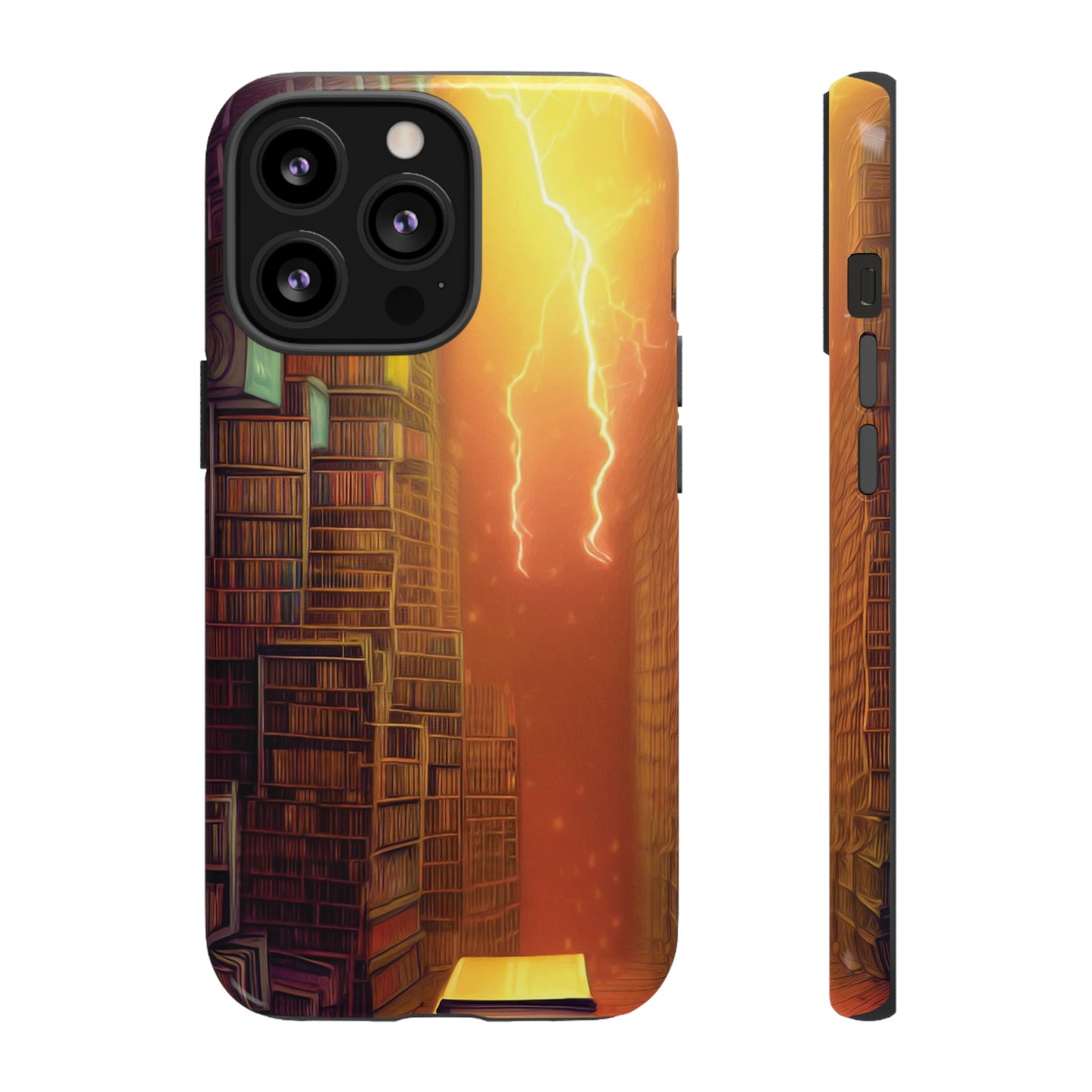 Lightning in the Library Wallpaper Phone Case | iPhone 15 Plus/ Pro, 14, 13, 12| Google Pixel 7, Pro, 5| Samsung Galaxy S23 All Major Phone Models